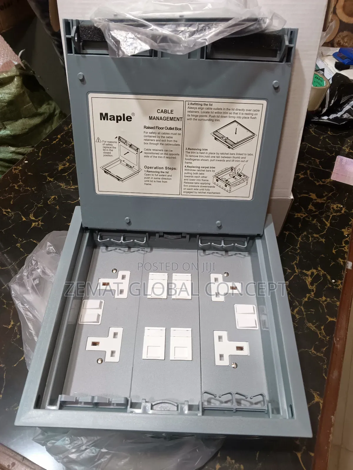 Raised Floor Outlet Box