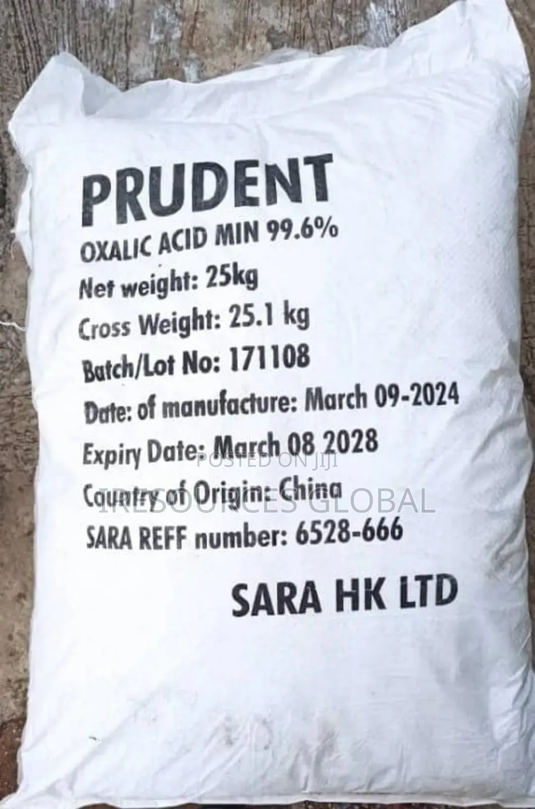 Oxalic Acid 99.6% Min (Rust Removal Powder)