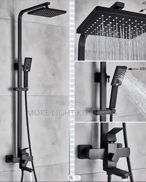 Black Square Shower