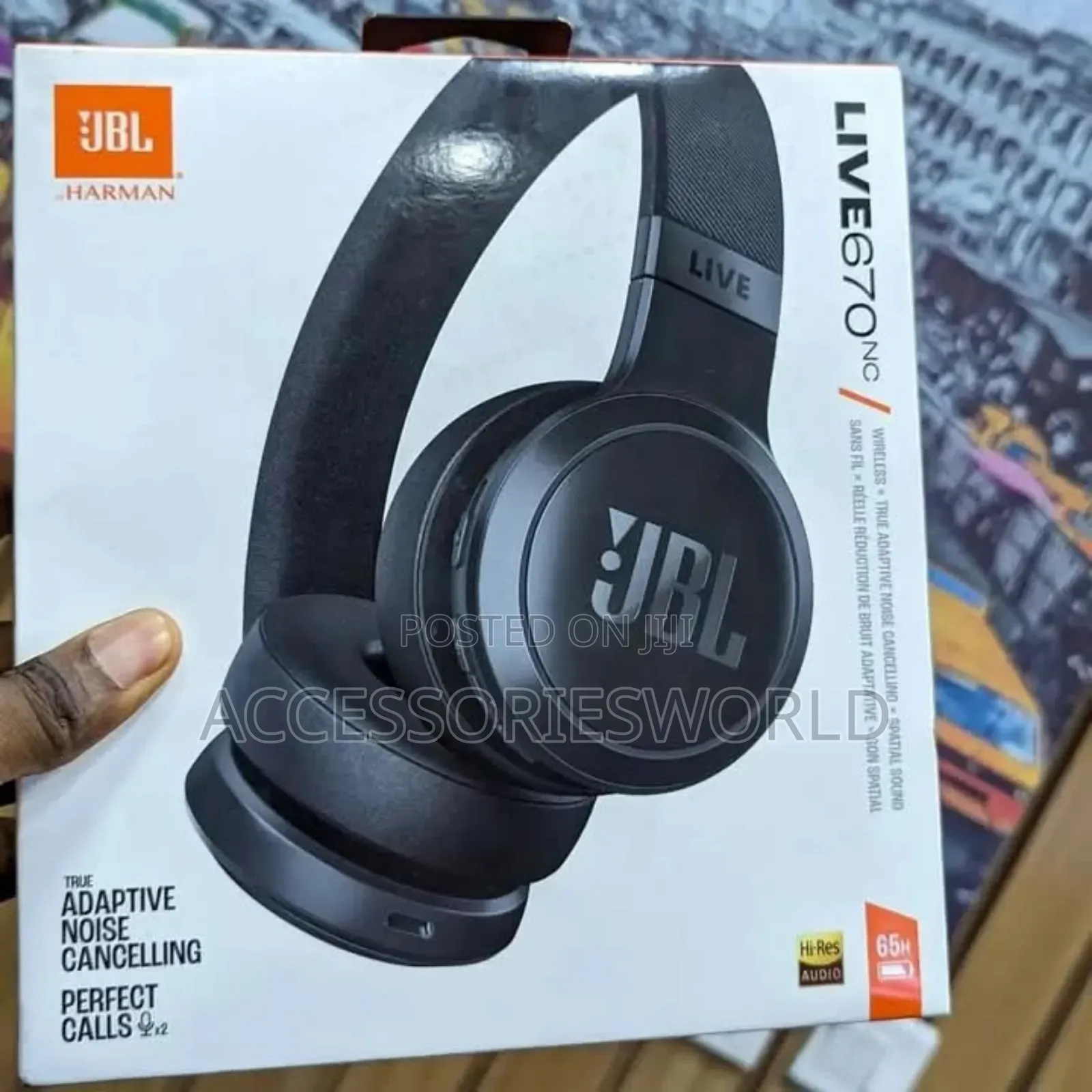 JBL Live 670 NC Wireless Headphones With Noise-Canceling