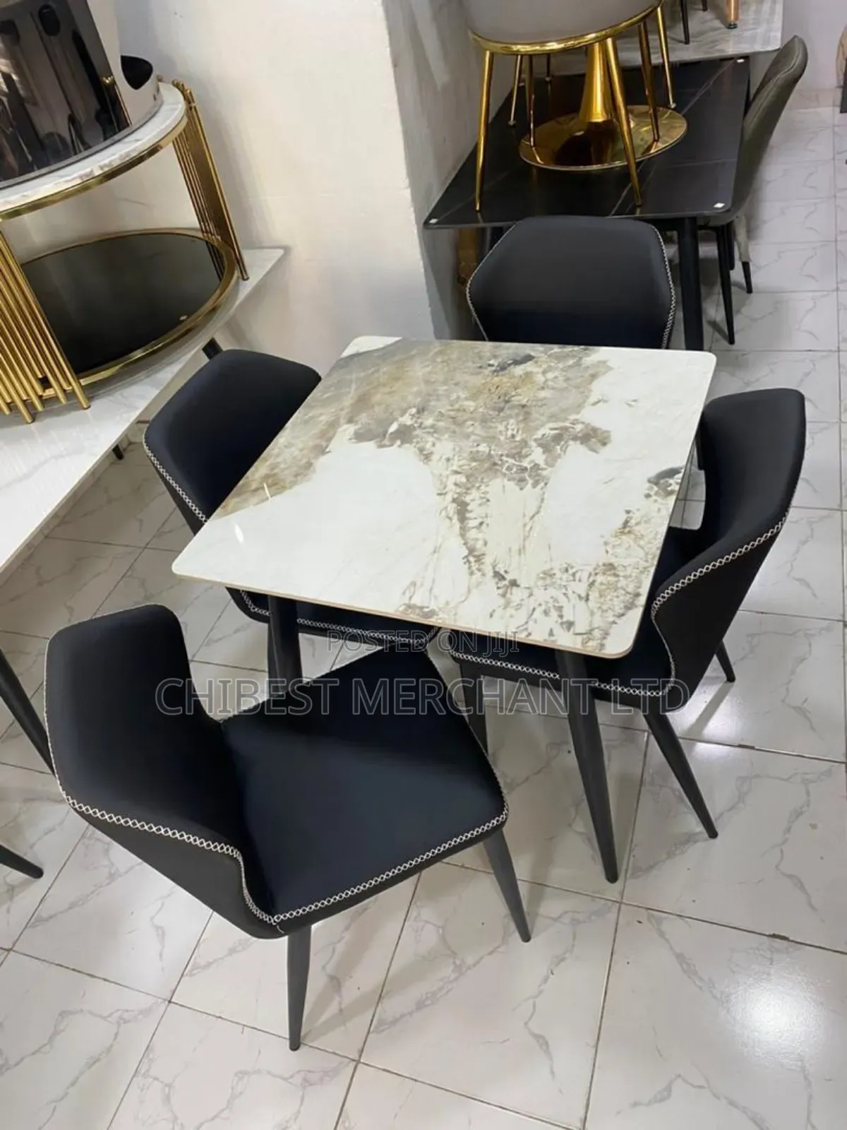 Classic Dining Table and Chairs Set by 4