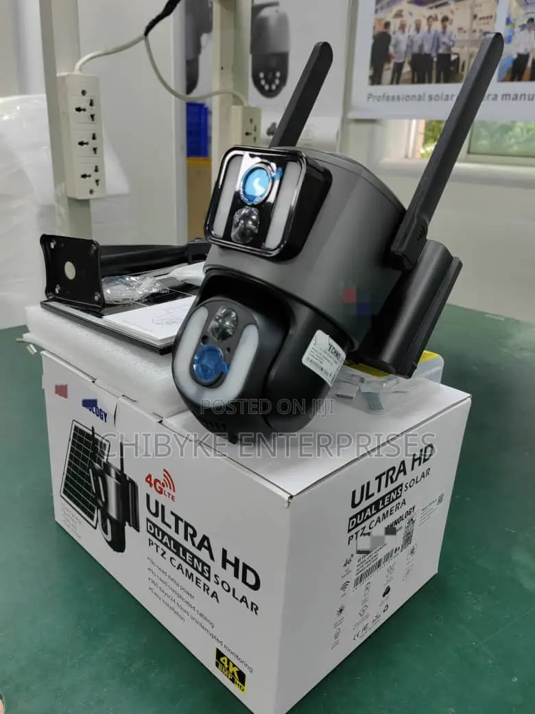 Full-Color Vu ,Ultra Hd Dual Lens Solar PTZ Camera