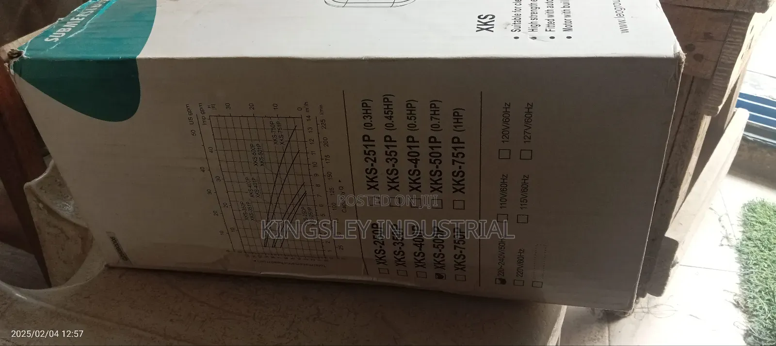 Single Phase Garden Submersible Pump 0.75hp Leo