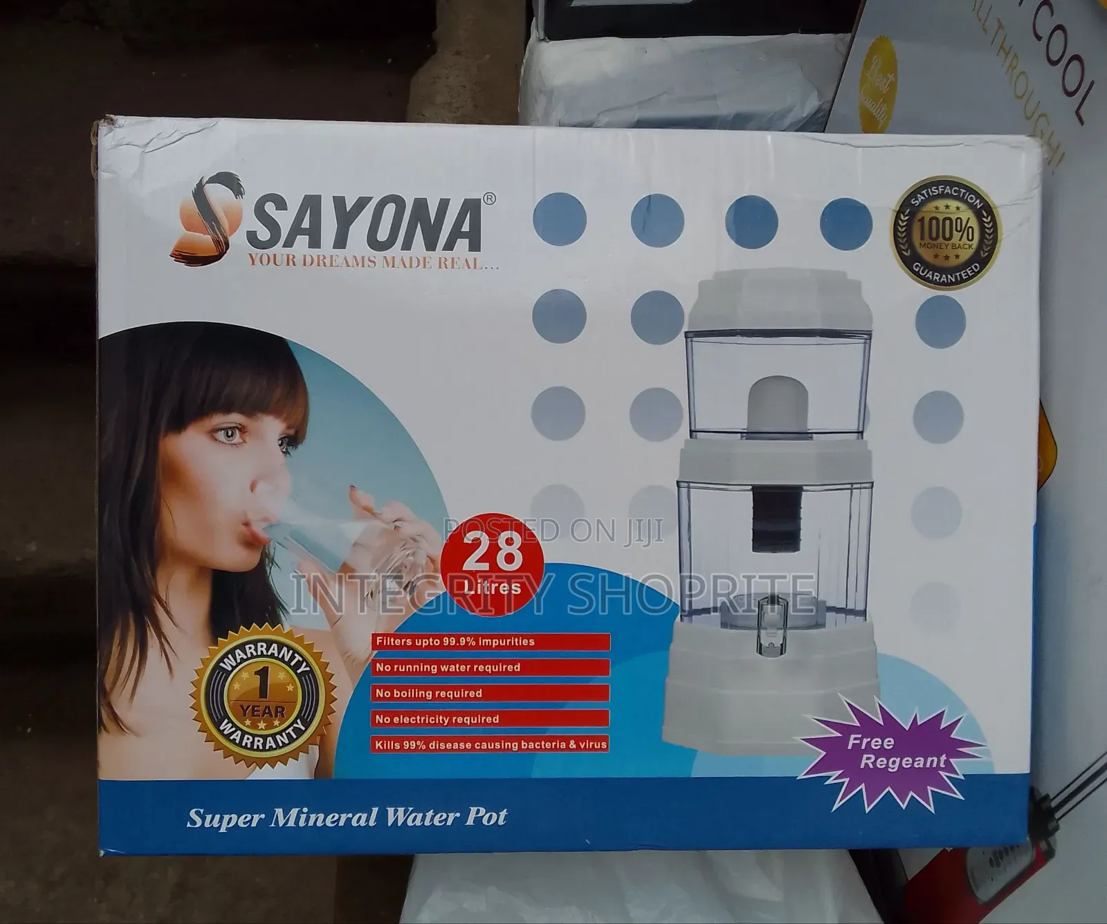 SAYONA Alkaline Mineral Water Pot 28L