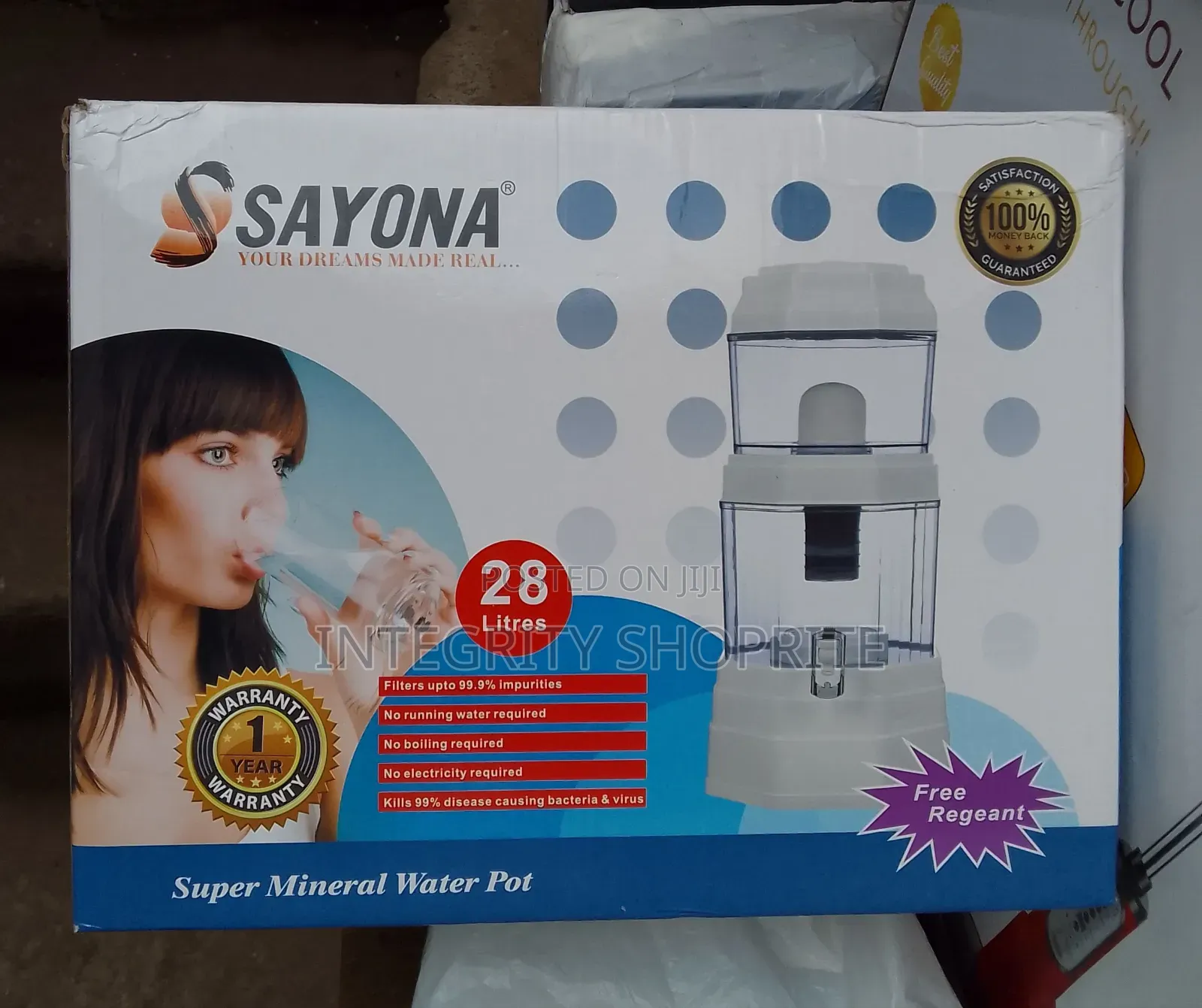 SAYONA Alkaline Mineral Water Pot 28L