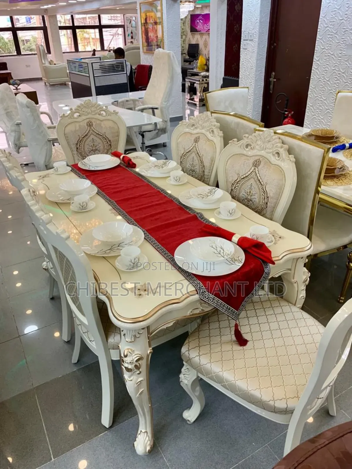 Royal Executive Dining Table Set by Six