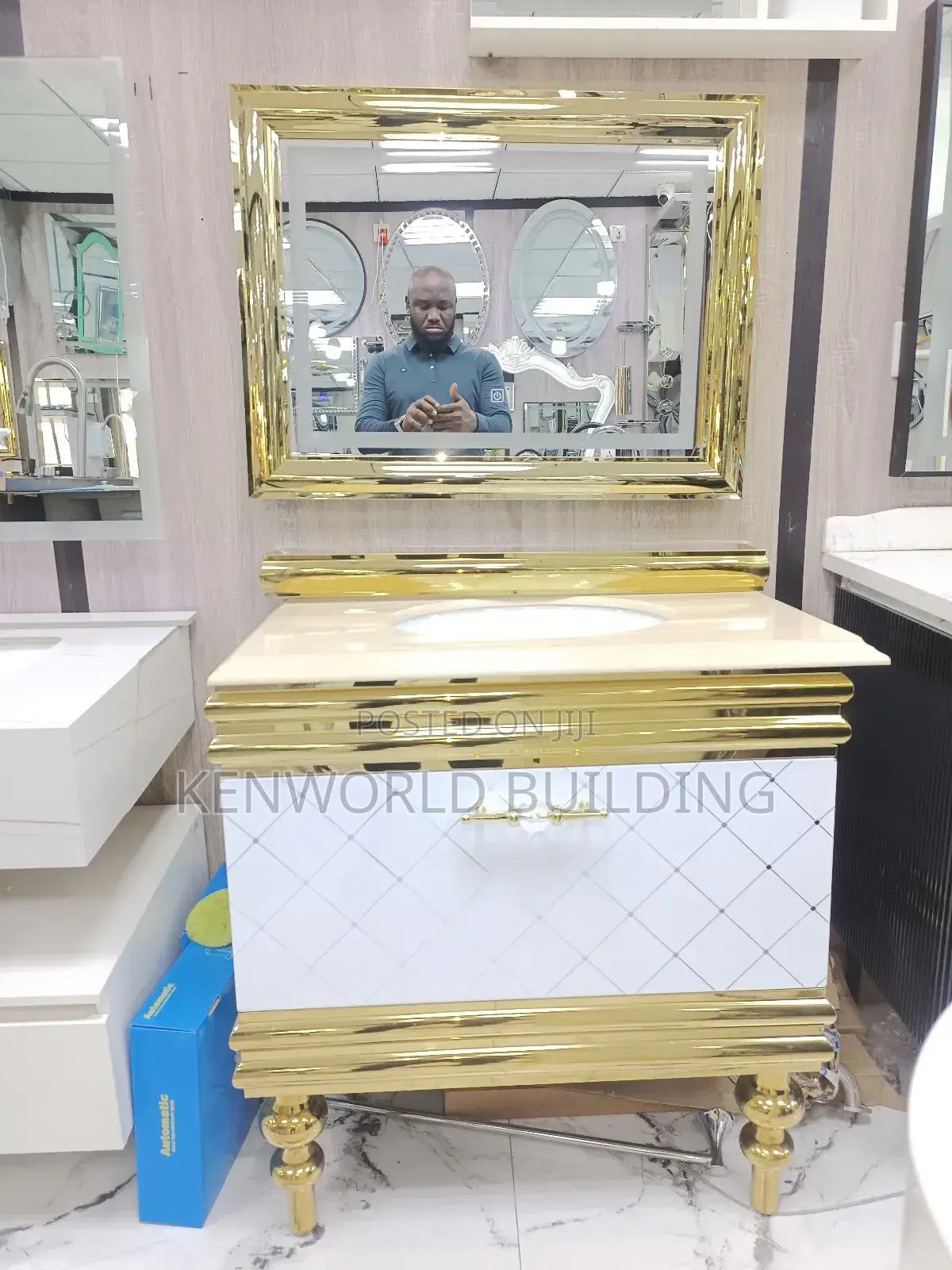 Luxurious Golden Cabinet