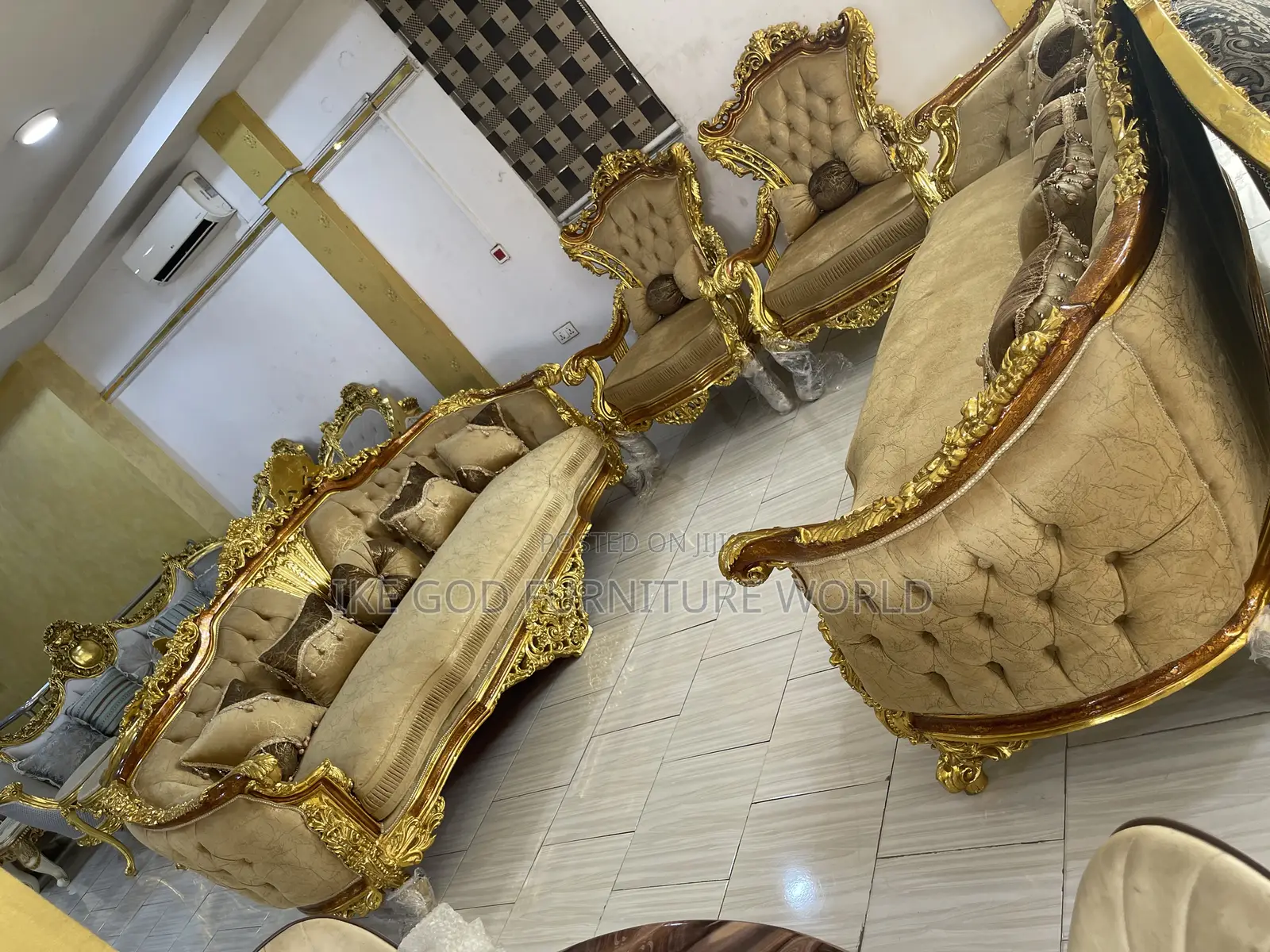 Complete Set of High Quality Imported Turkey Sofa Chair