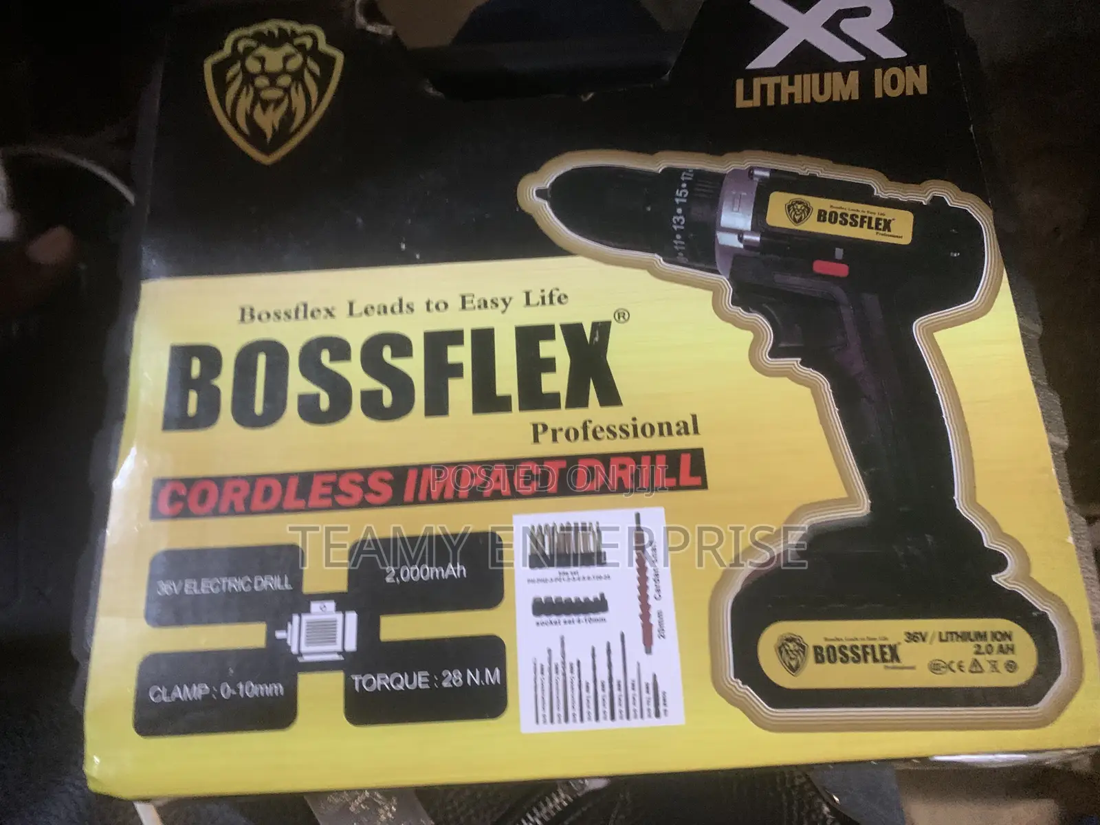Bossflex Professional Cordless Impact Drill Drilling Machine