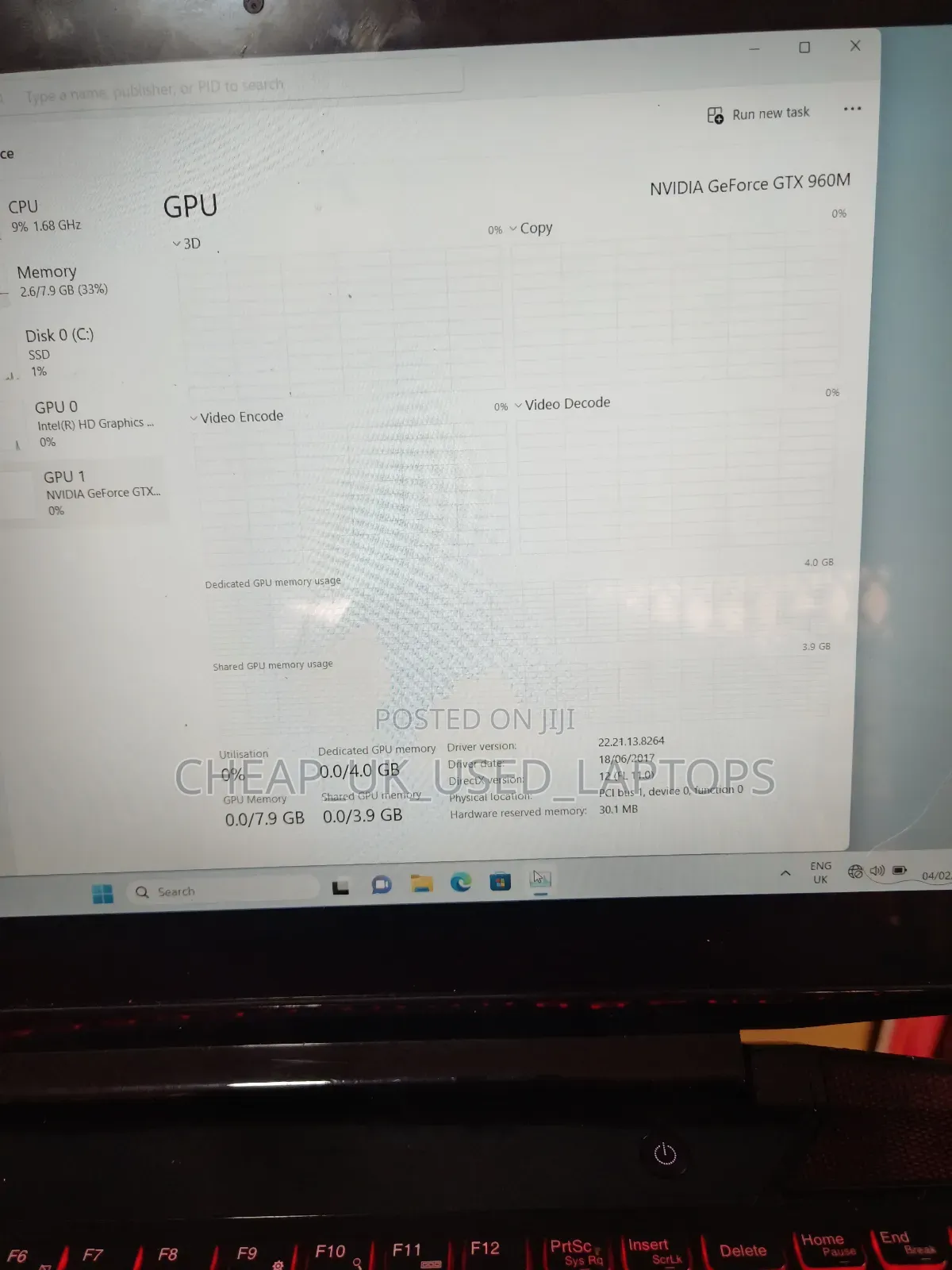 Laptop Lenovo 16GB Intel Core I7 HDD+SSD 640GB