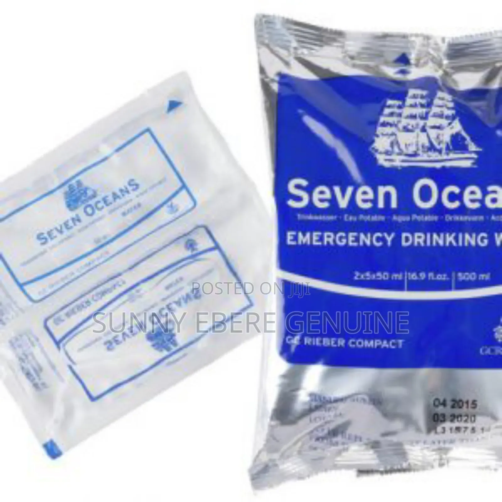 Seven Ocean Emergency Drinking Water, Emergency Food