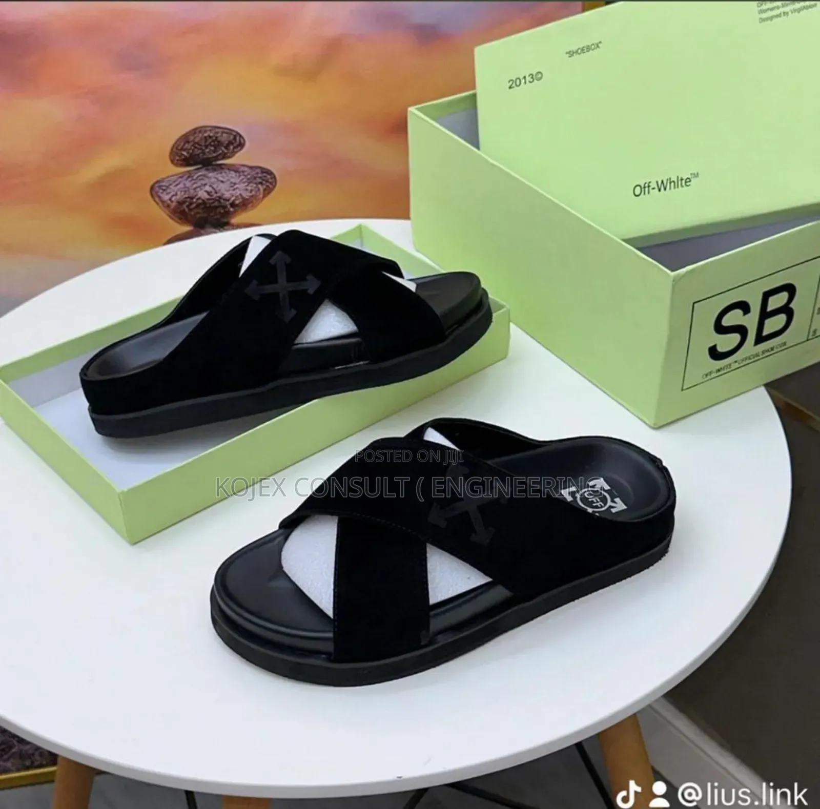 Off White Comfy Slides