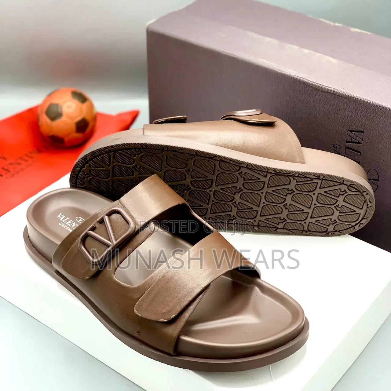 Valentino Leather Slipers 40-46