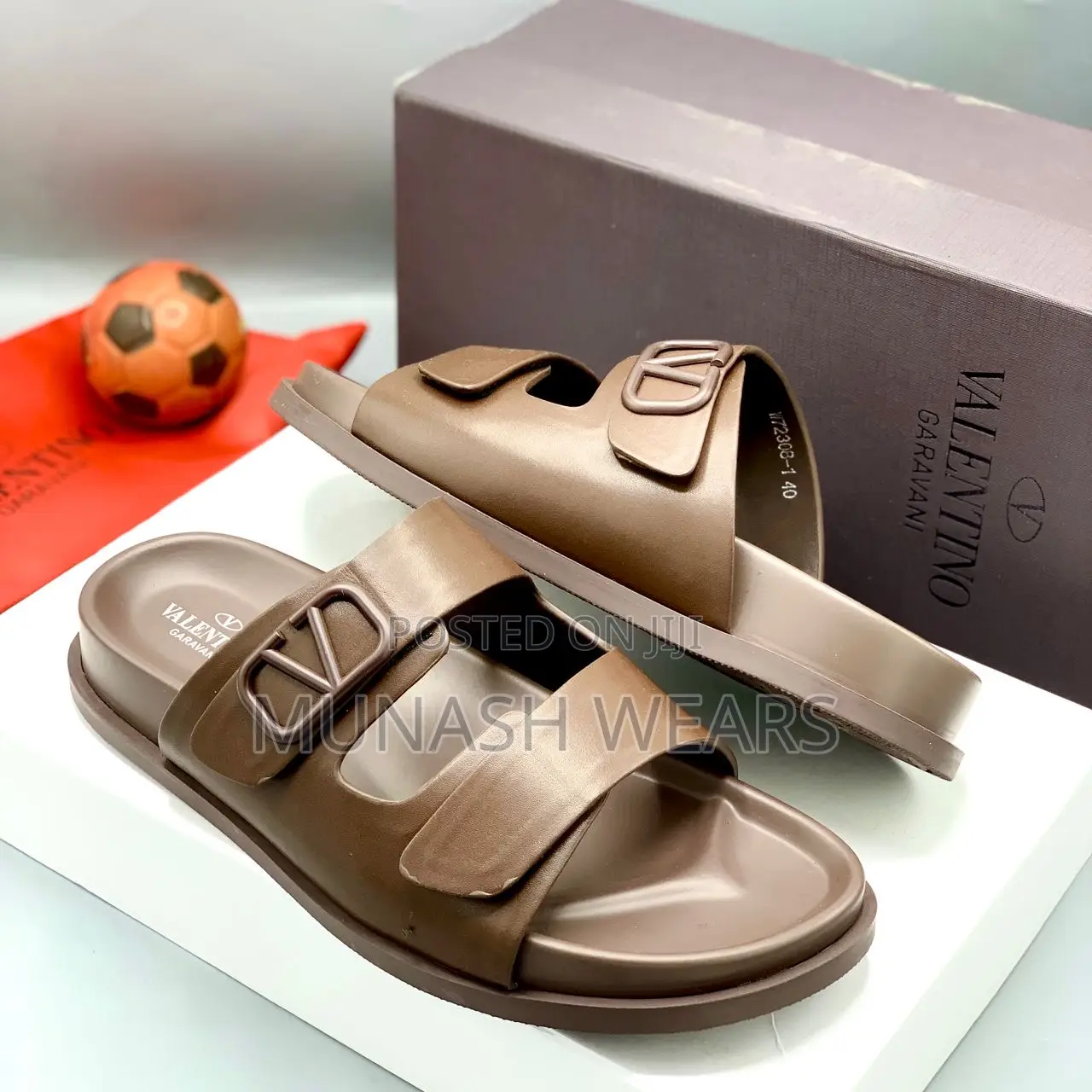 Valentino Leather Slipers 40-46