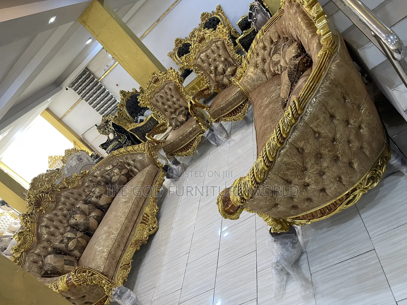 8seater High Classic Turkish Royal Sofa Chair Complete Set