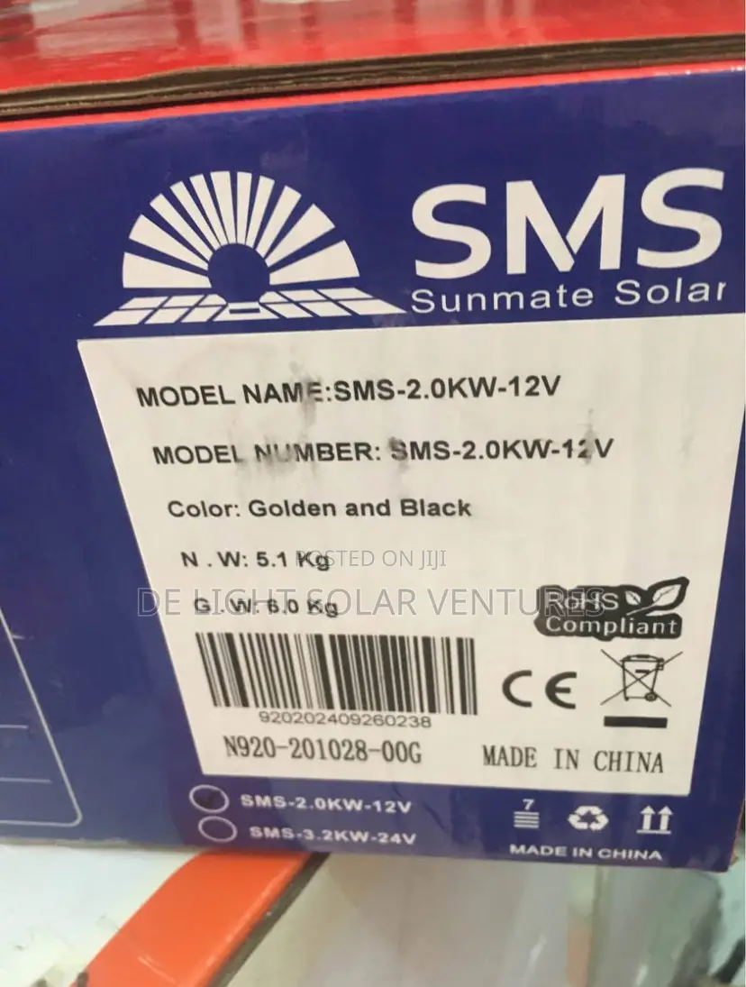 SMS Solar Inverter 2kva 12v Hybrid Available