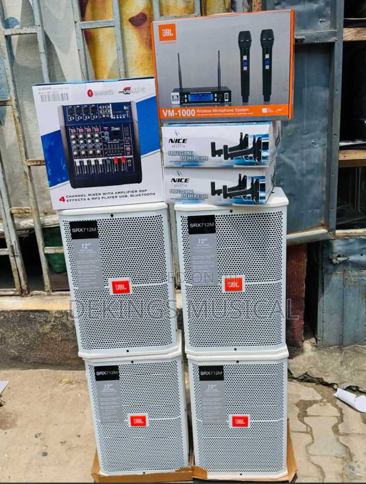 JBL Complete Audio System Monitor Wall Speakers