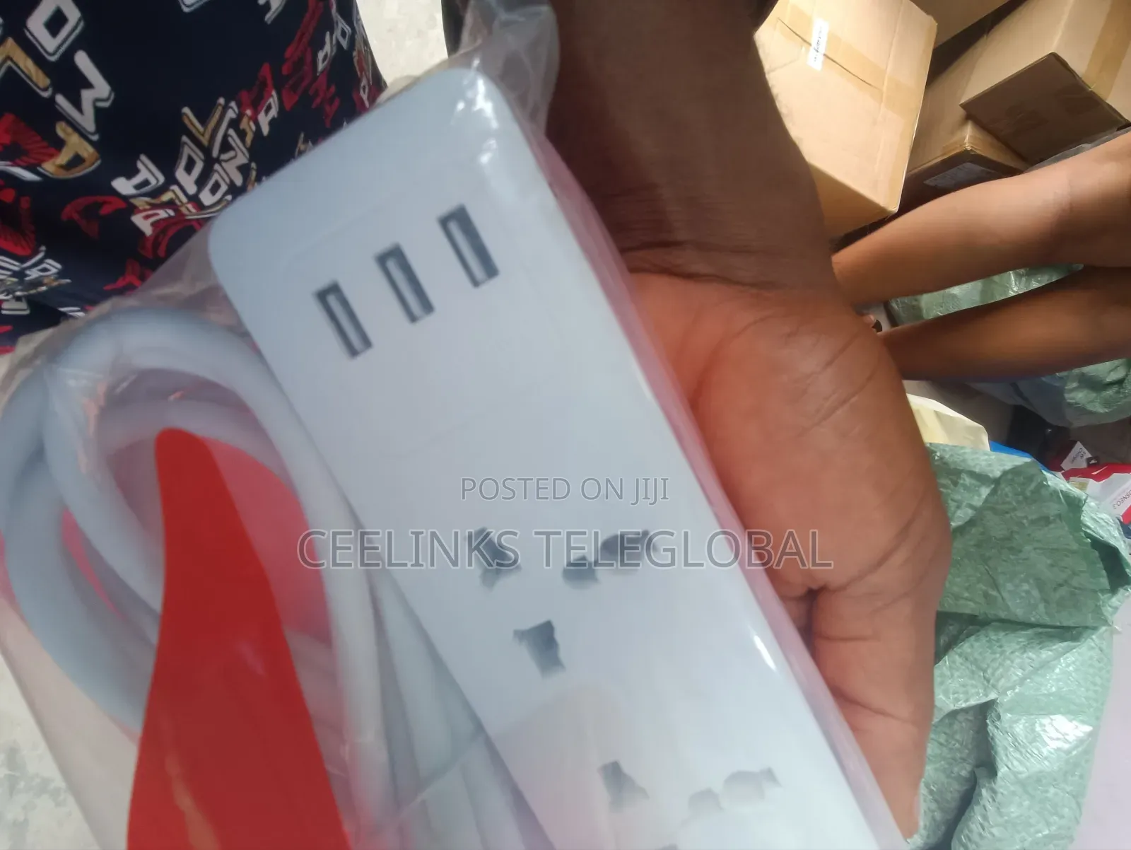 Itel 4 Sockets Extension Box With 3 USB Ports - ISU-