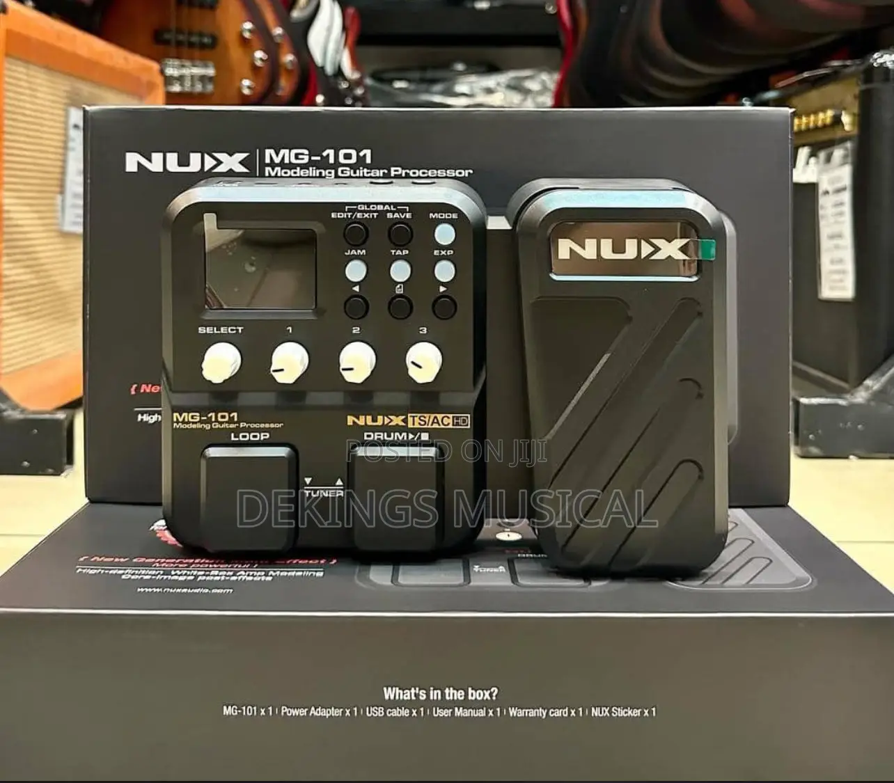 Nux Mg-101 Multi-effects And Amp Modeler Effects Pedal Black