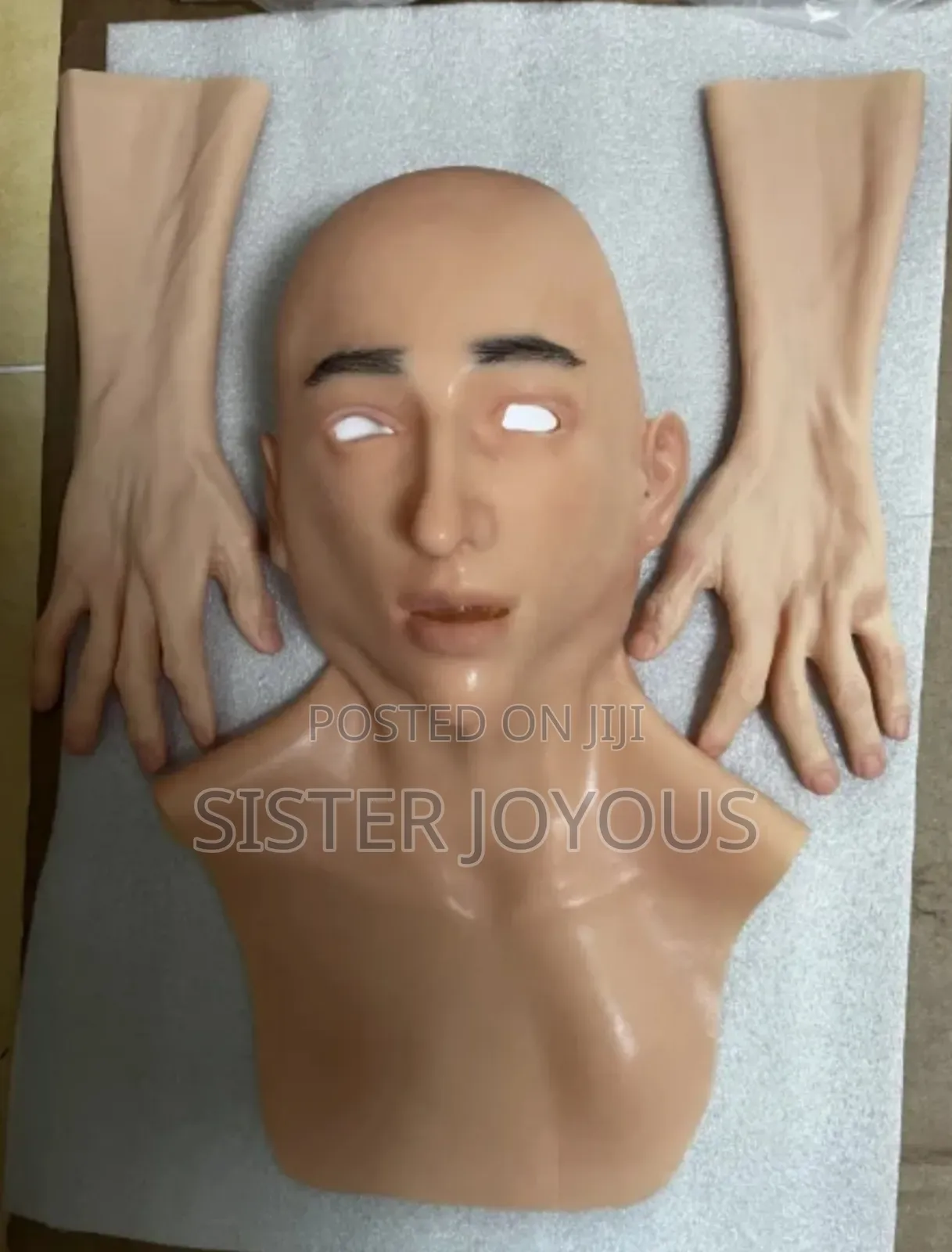 100% Male Silicone Face Mask And Hangloves