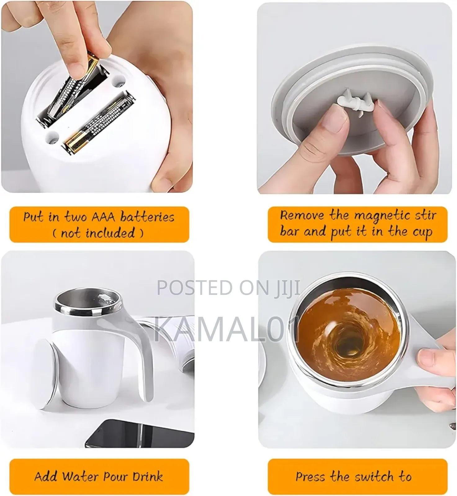 Automatic Magnetic Stirring Coffee Mug, Self Stirring Mug