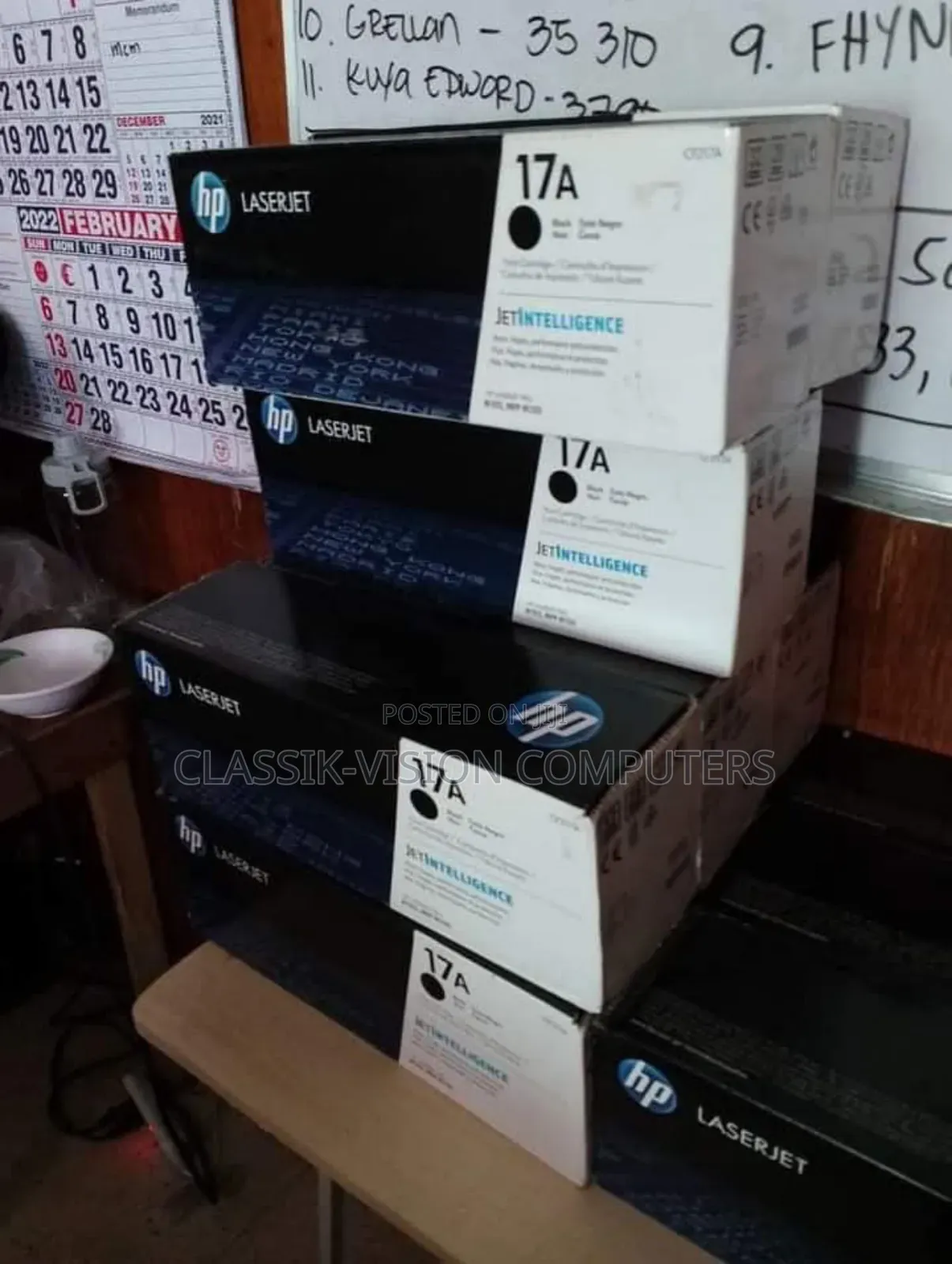 Genuine Hp 17a Black Toner(Cf217a)