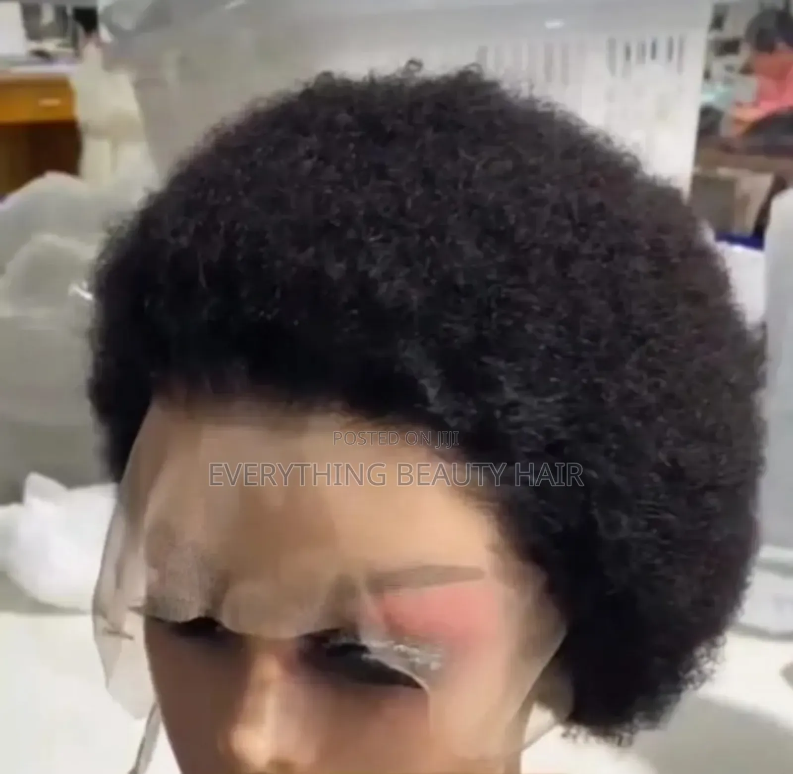 Natural Frontal Afro Natural Wig