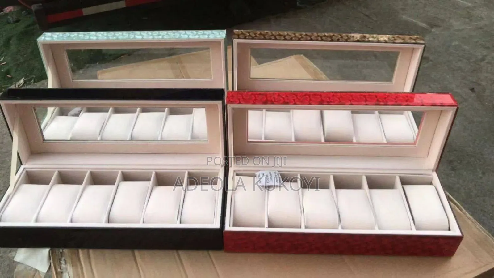 6 and 12 Slot Wristwatch Box