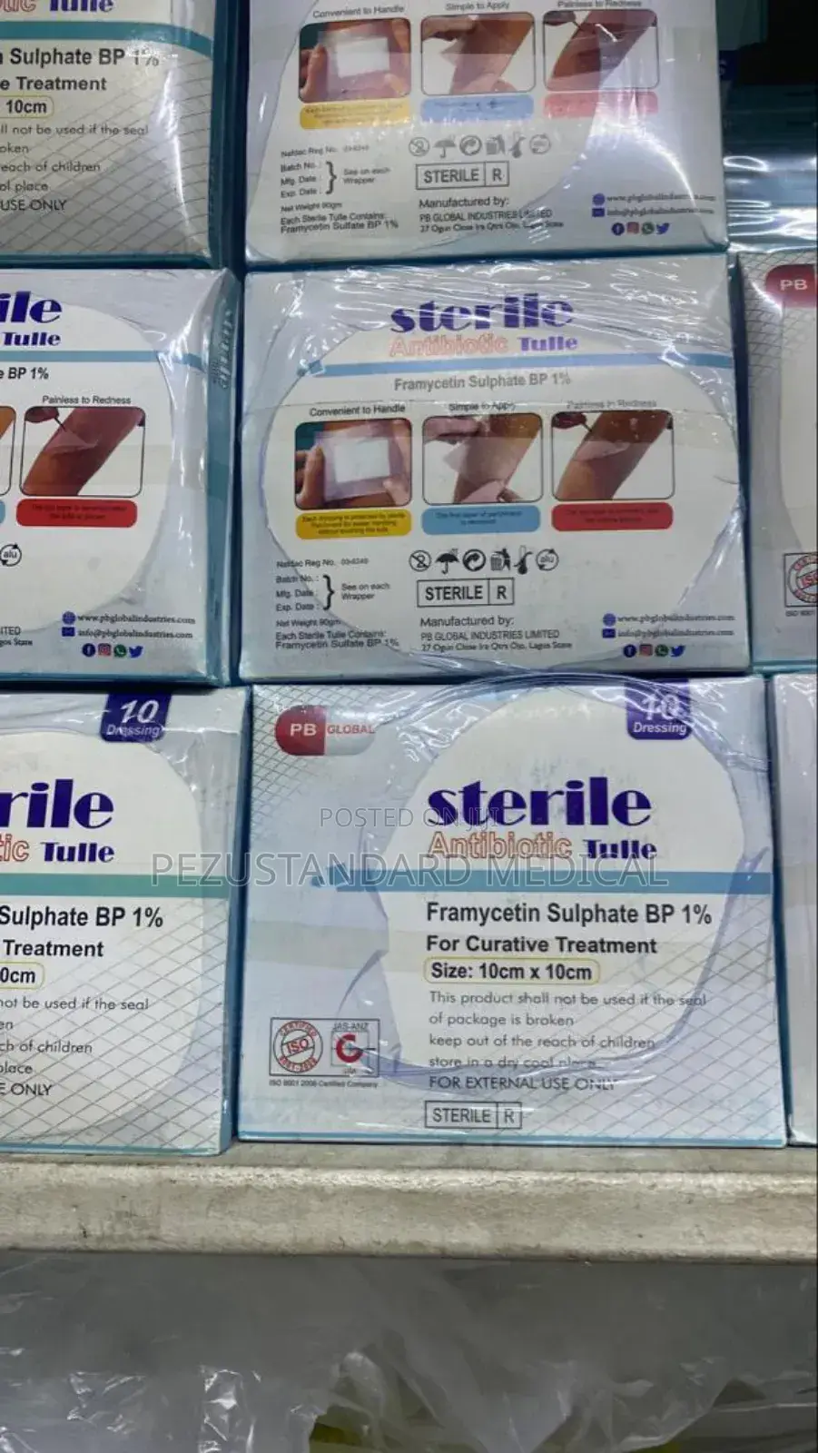 Sterile Antibiotic Tulle