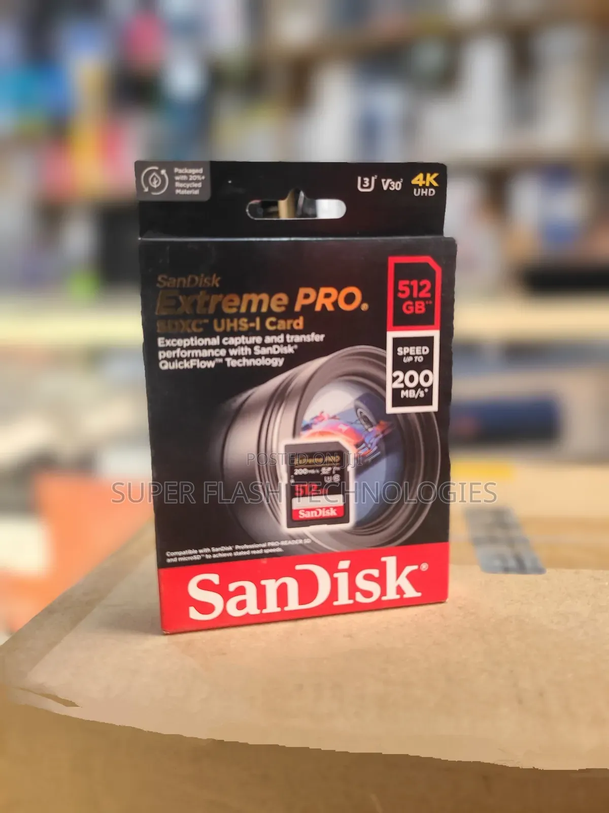 Sandisk 256gb Extreme Pro 200mb/S Sd Card