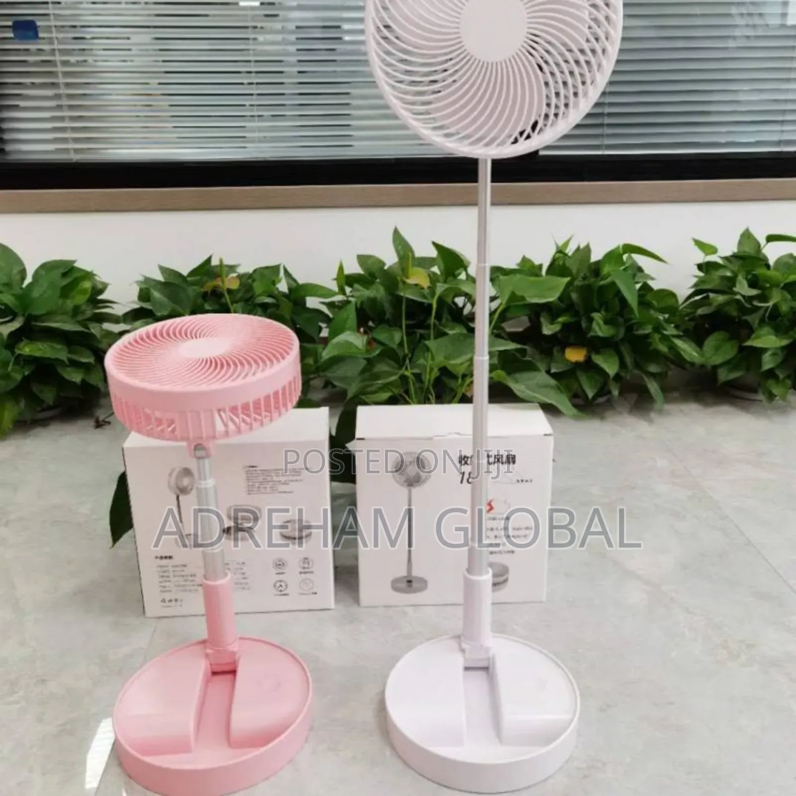 Long Pole Telescopic (Rechargeable) Fan