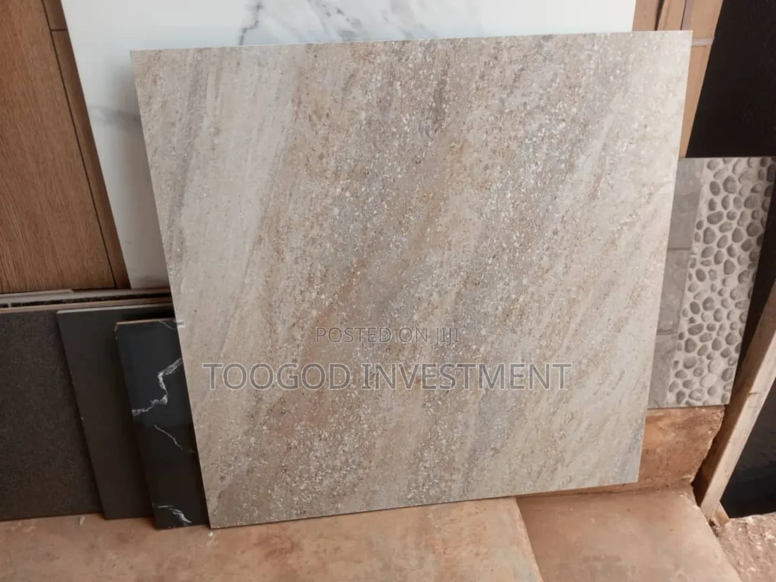 Smoke White Digital Floor Tiles