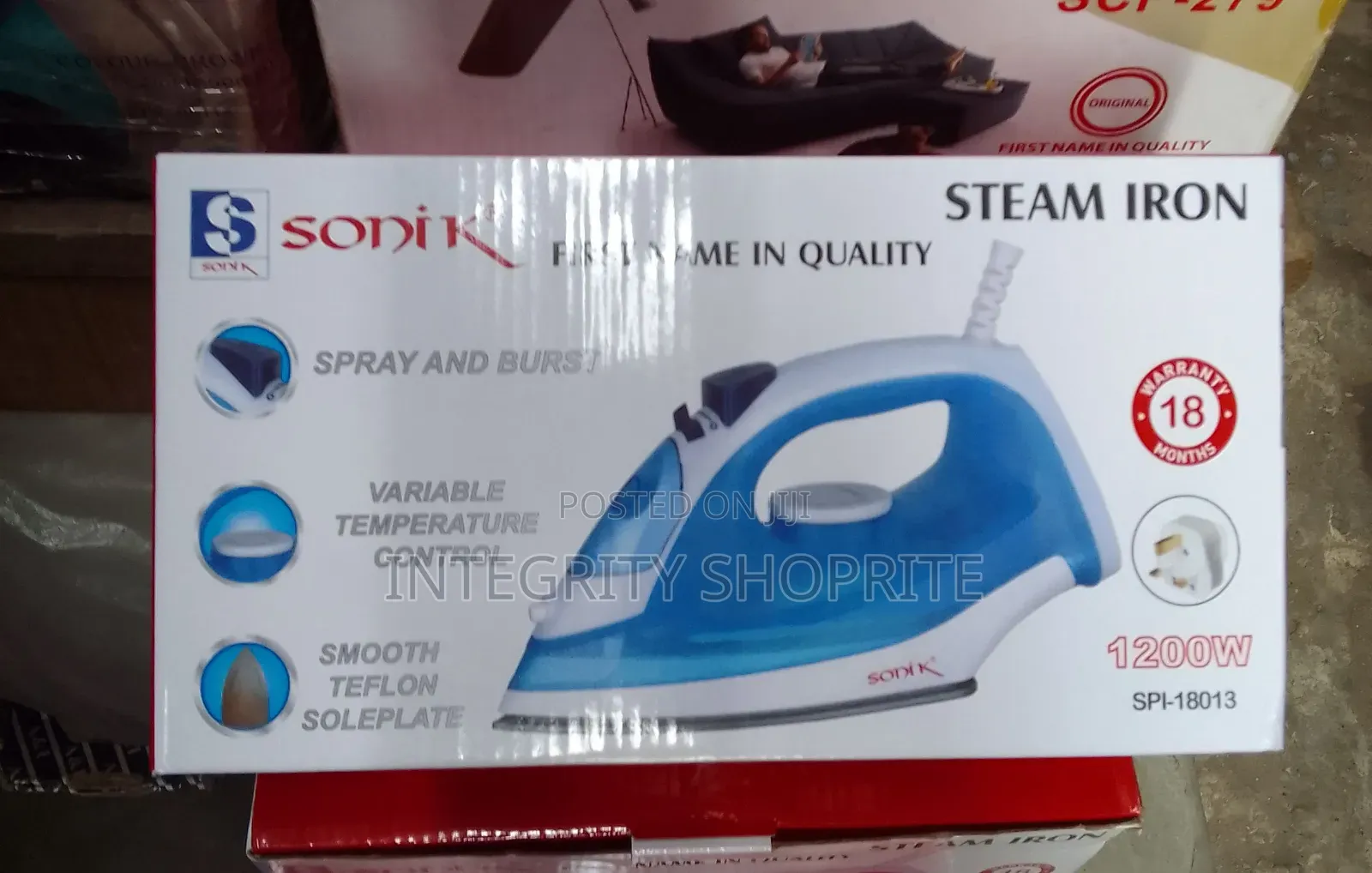 Sonik Iron Spray 1200W Spi-18013