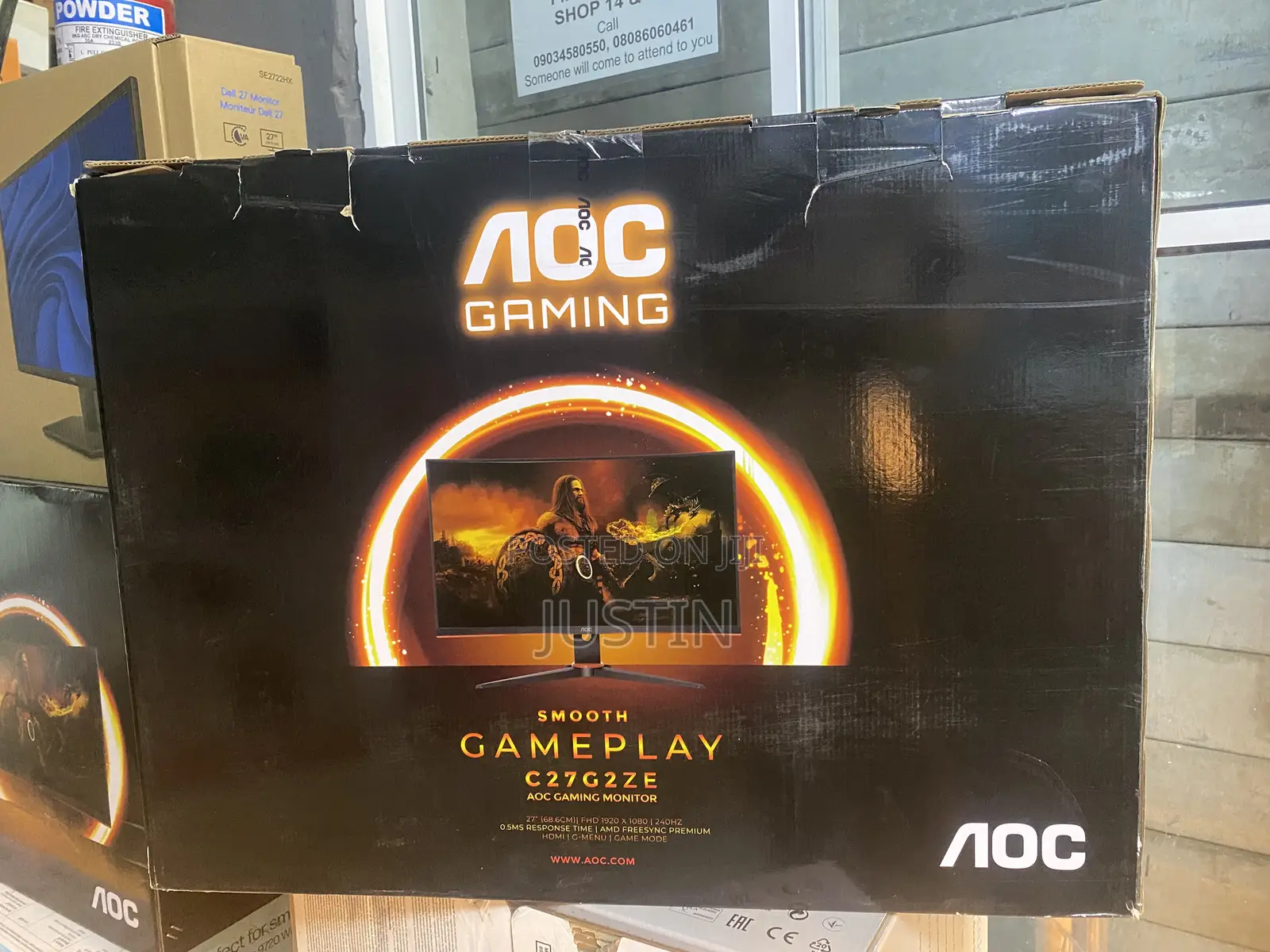 AOC C27G2ZE - 27 Inch Full HD 240hz Curved Gaming Monitor
