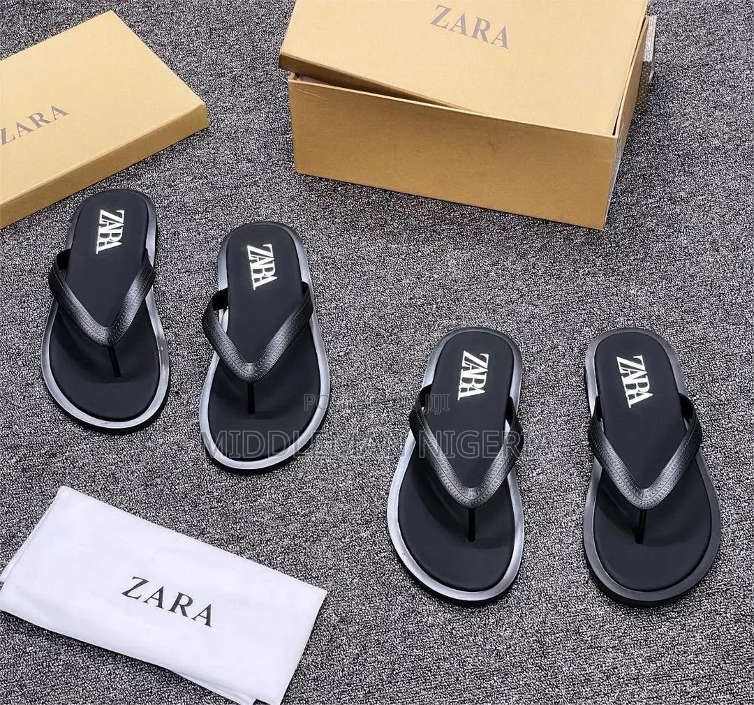 Zara Classic Men Leather Slippers