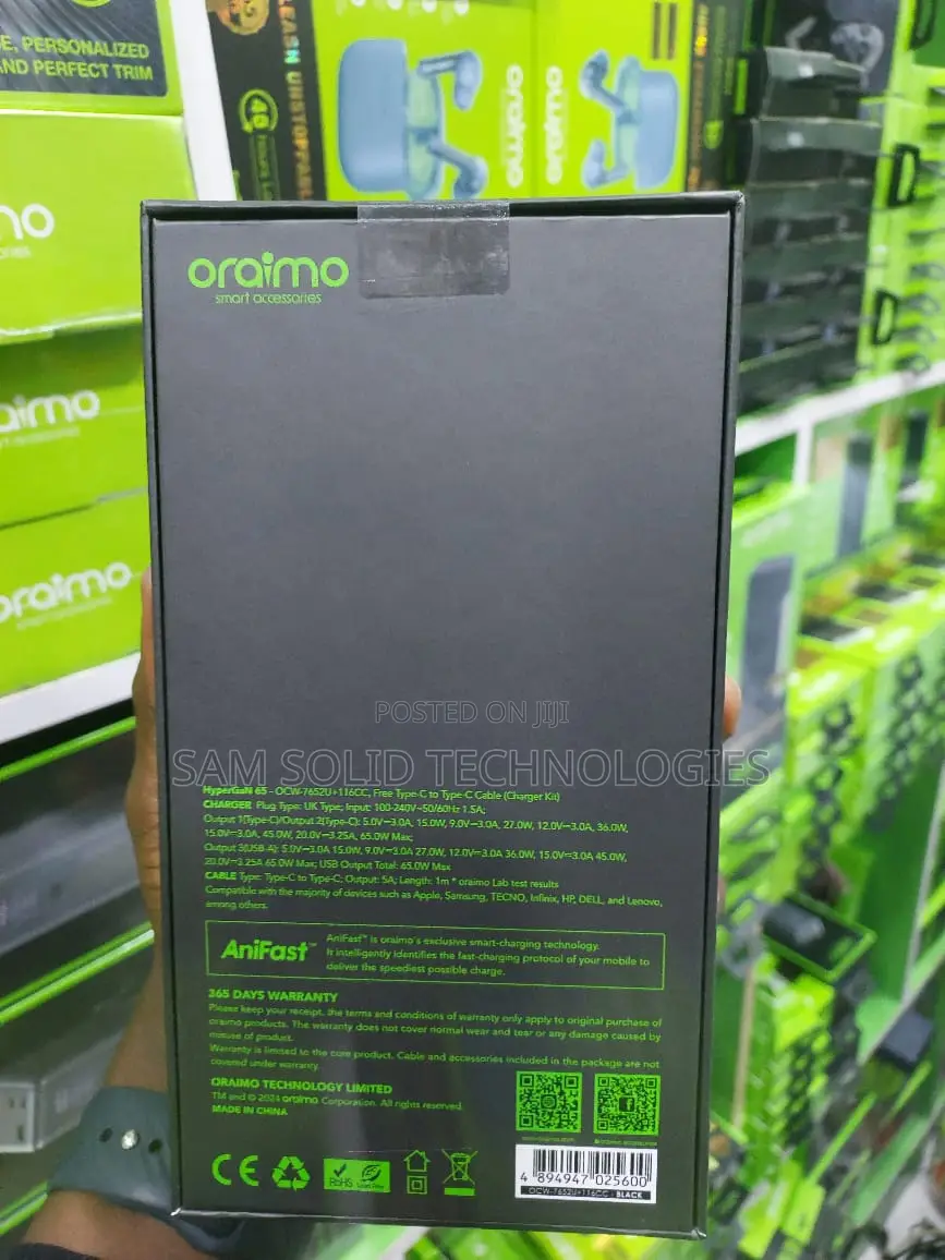 Oriamo 65w All -in One Power Adapter