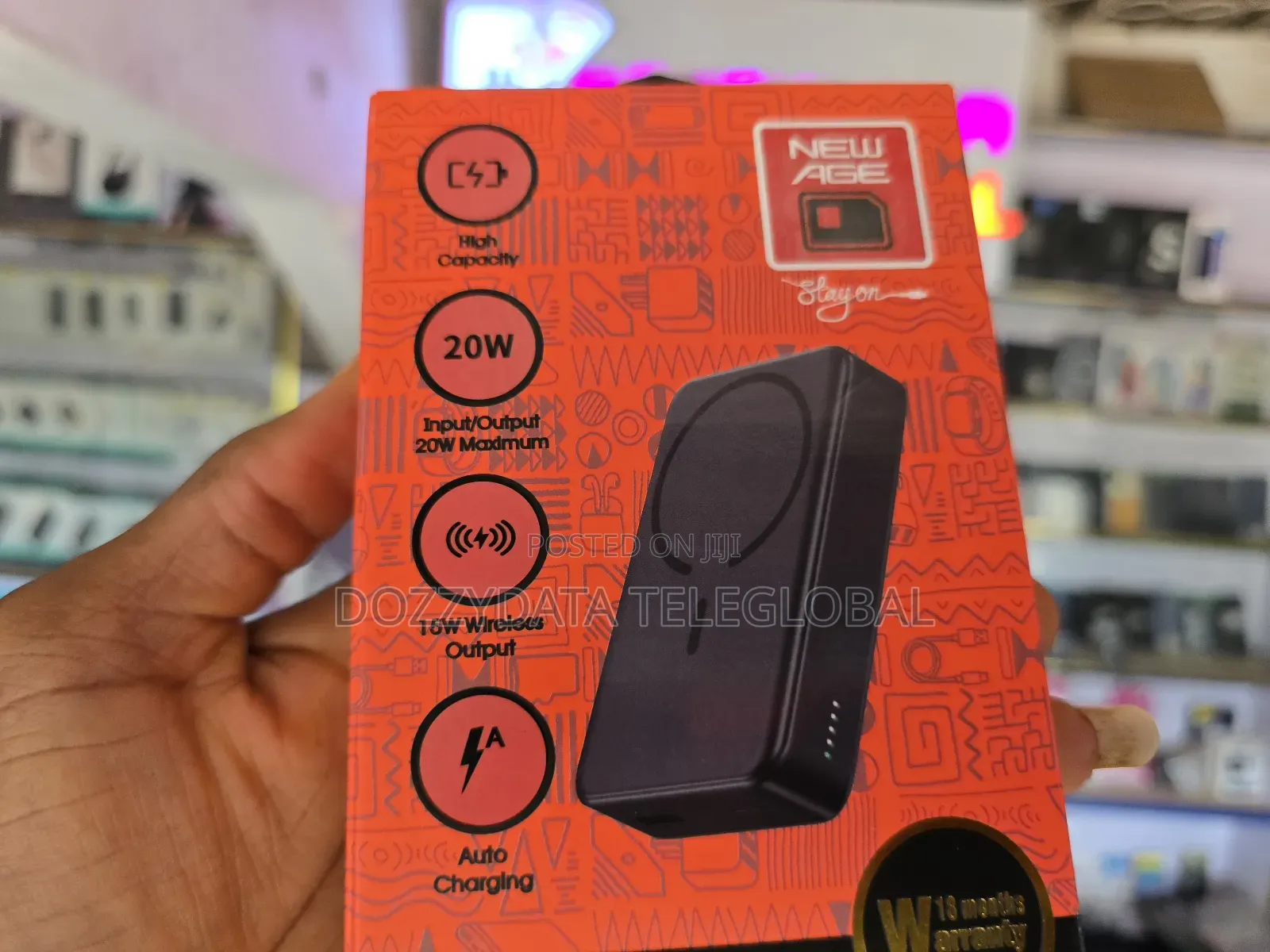 New Age 20w Wireless 20000mah PRIME 3 TURBO Powerbank