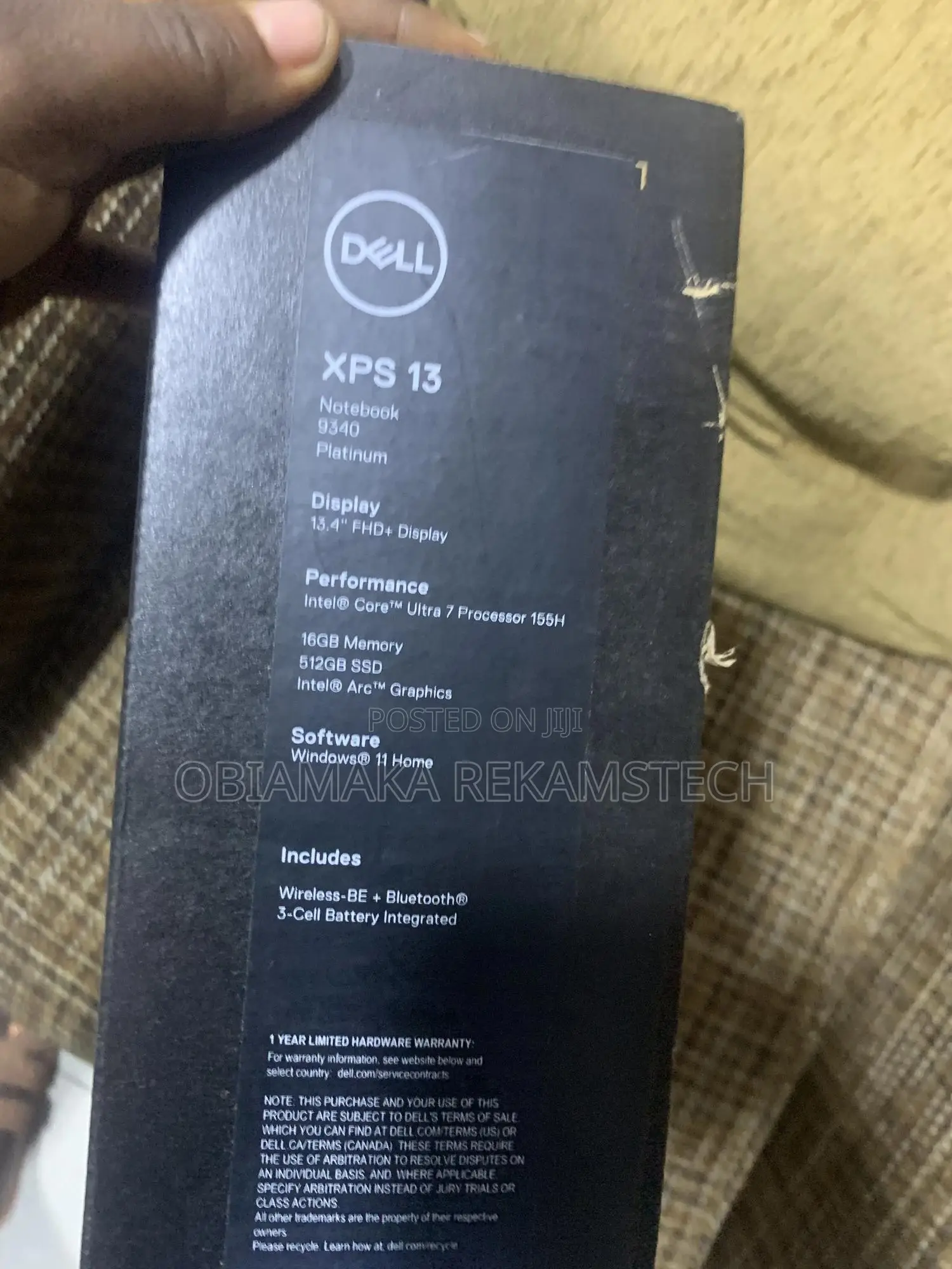 New Laptop Dell XPS 13 16GB Intel Core Ultra 7 SSD 512GB