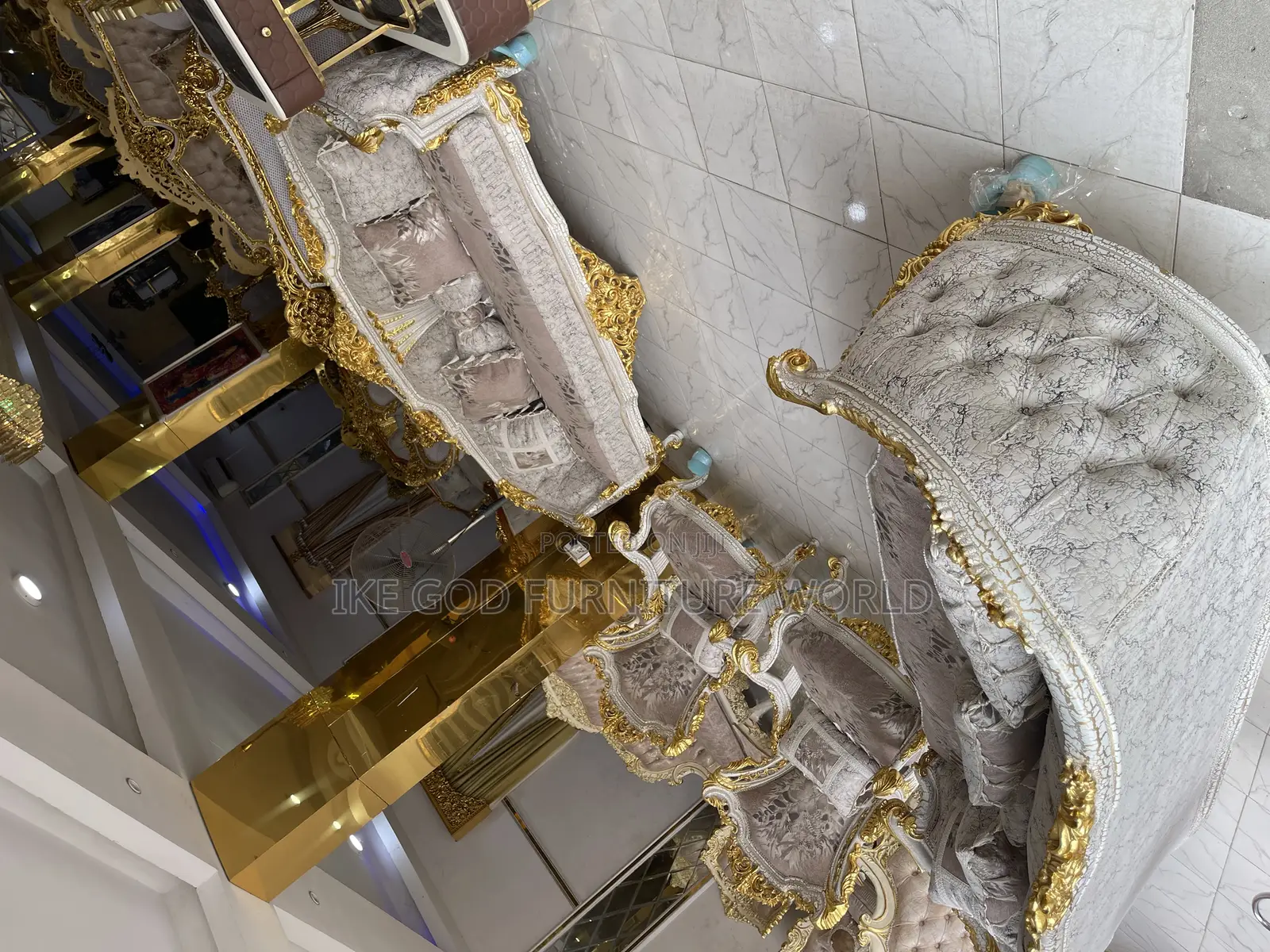 Complete Set of 8seater Imported Royal Fabric Sofa Chair