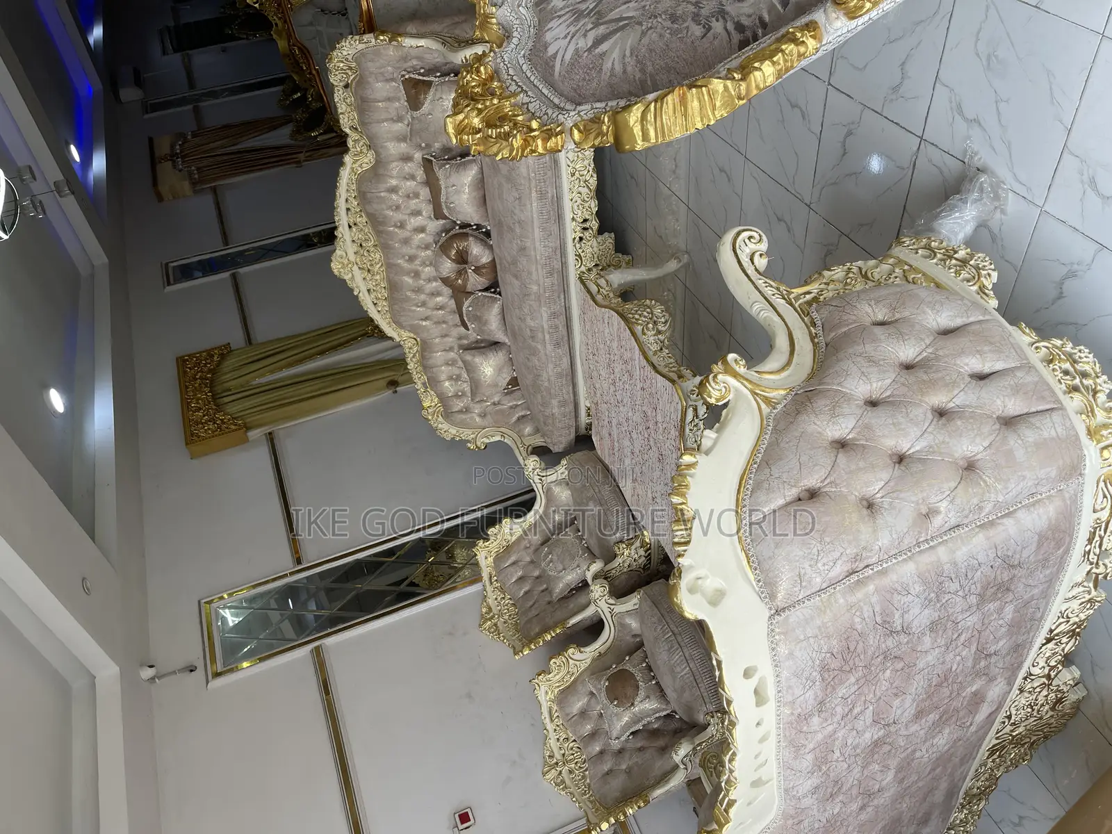 Complete Set of 8seater Imported Royal Fabric Sofa Chair