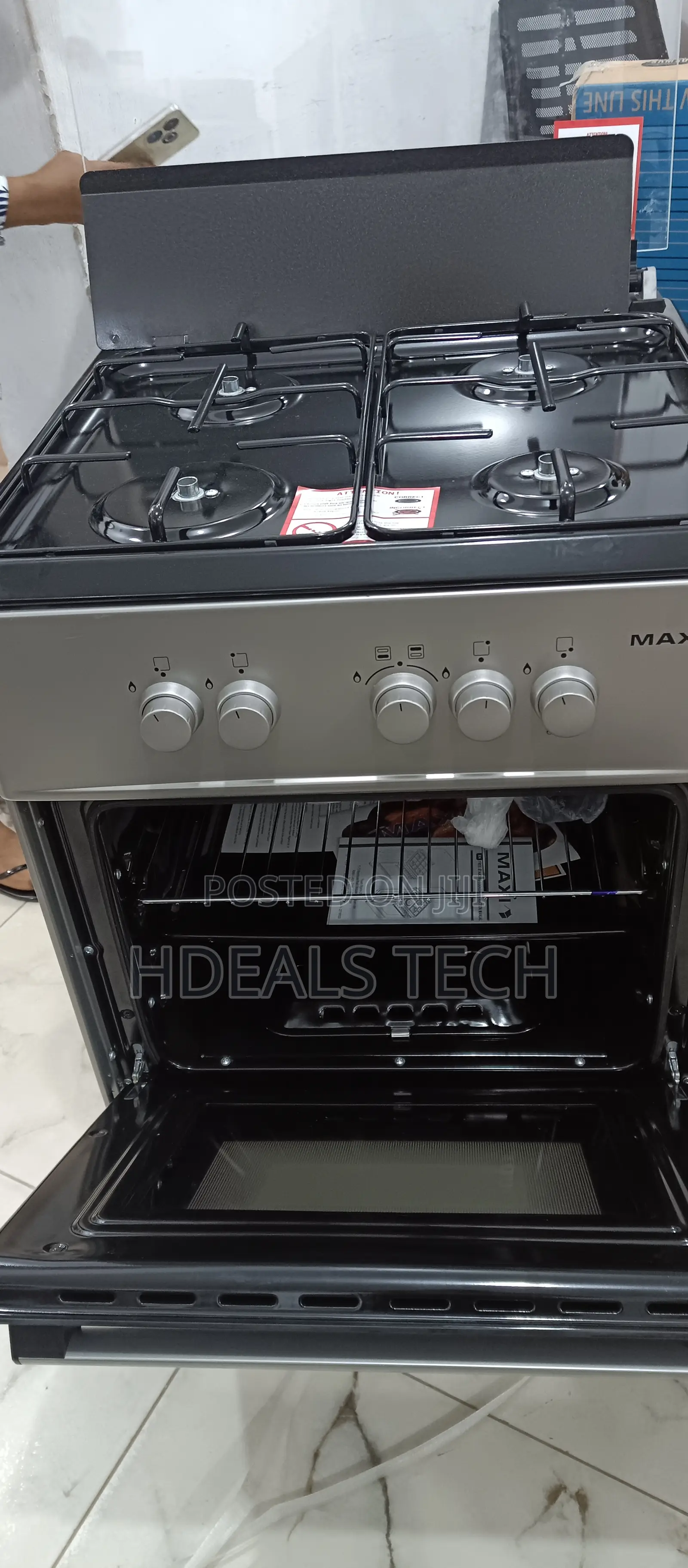 Perfect-Maxi 6060 4burner Black+Grey F6B40G2