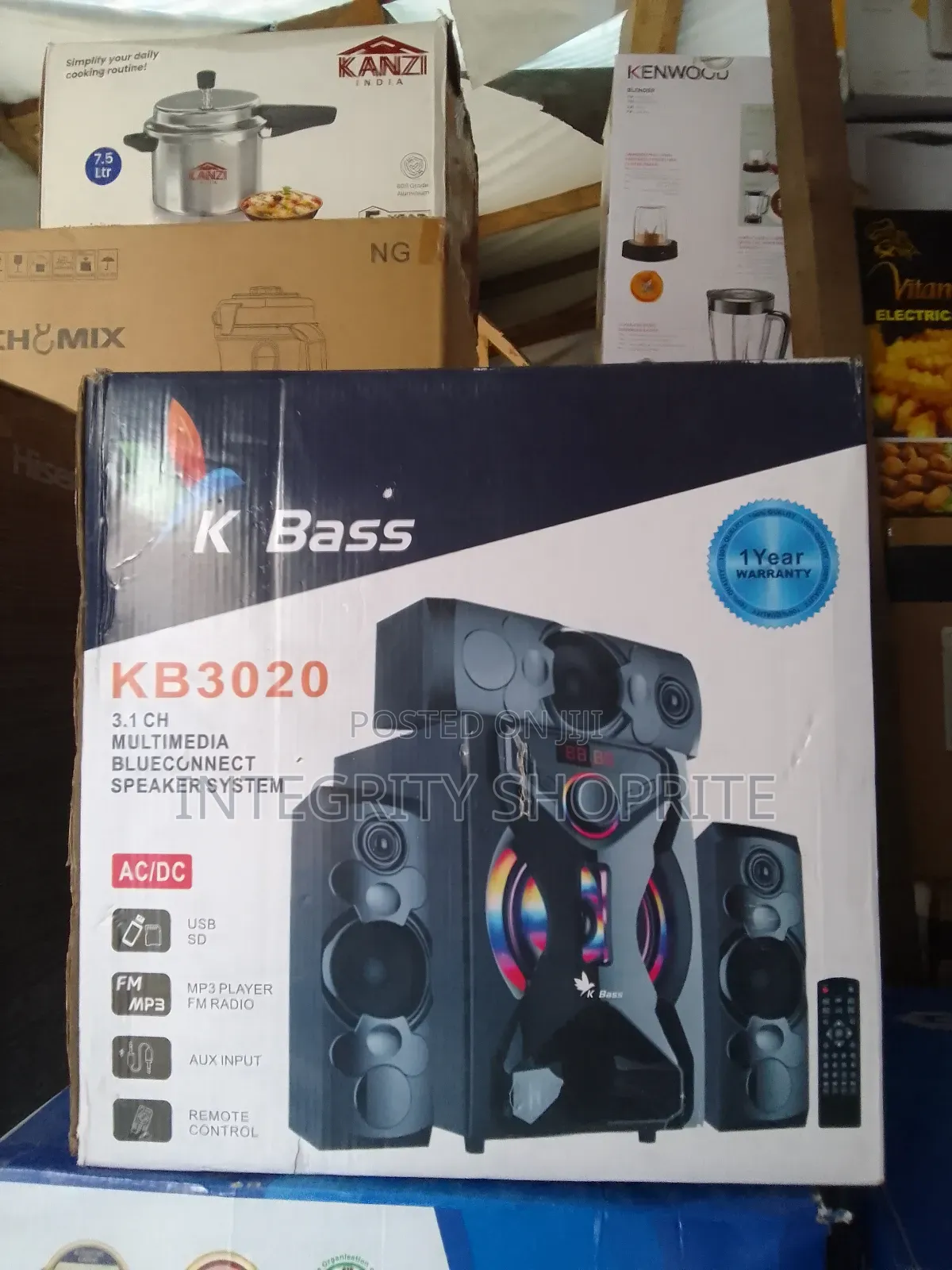 K Bass Kb3020 3.1 Ch Multimedia Blueconnect Speaker System