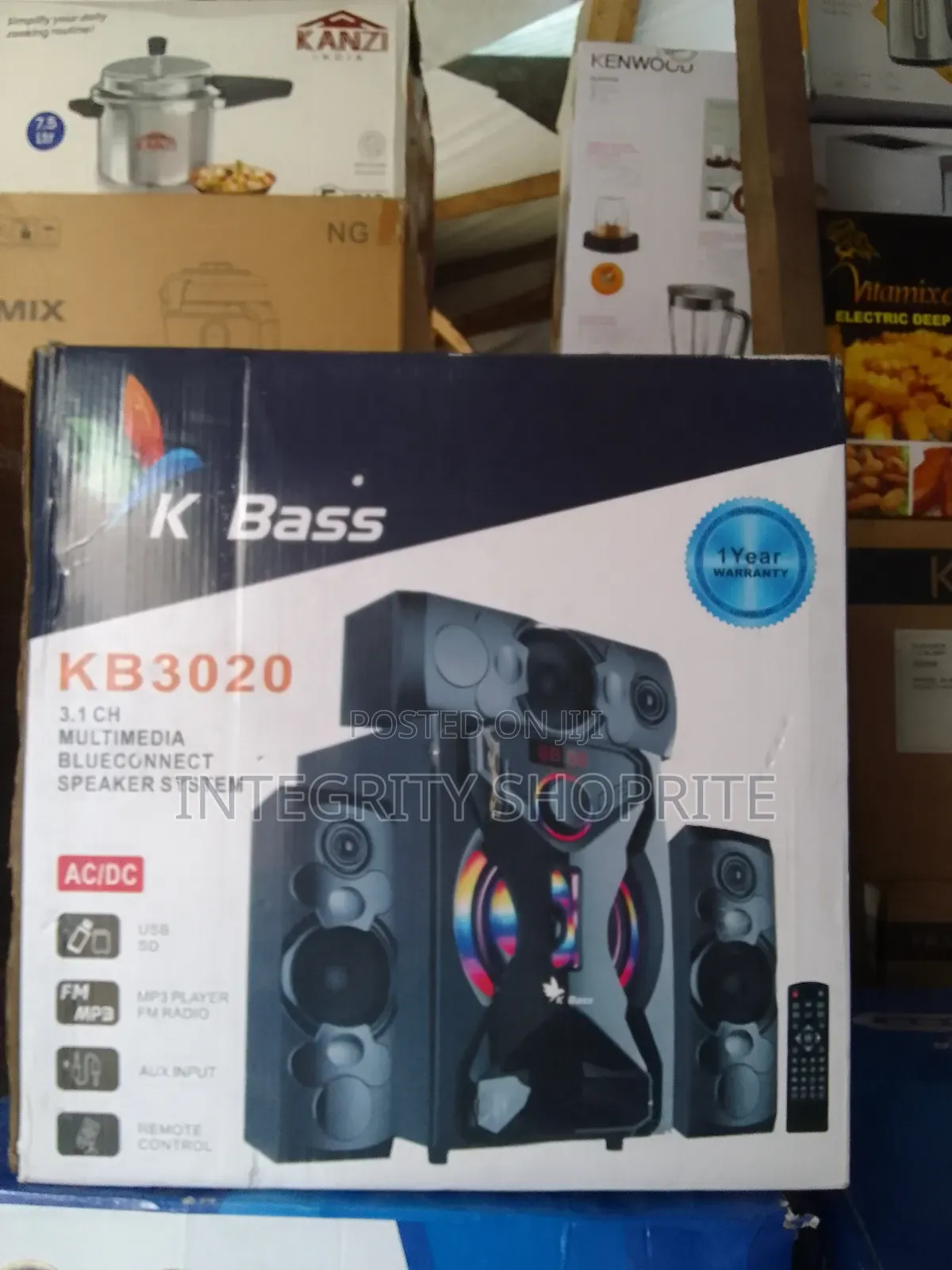 K Bass Kb3020 3.1 Ch Multimedia Blueconnect Speaker System