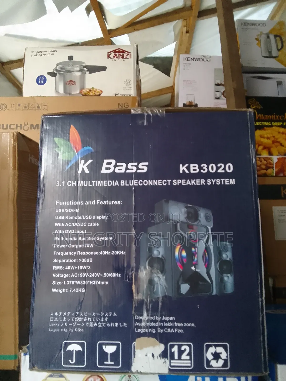K Bass Kb3020 3.1 Ch Multimedia Blueconnect Speaker System