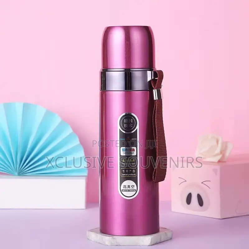 500ml Bullet Thermal Vacuum Flask Gym Cup With Strap