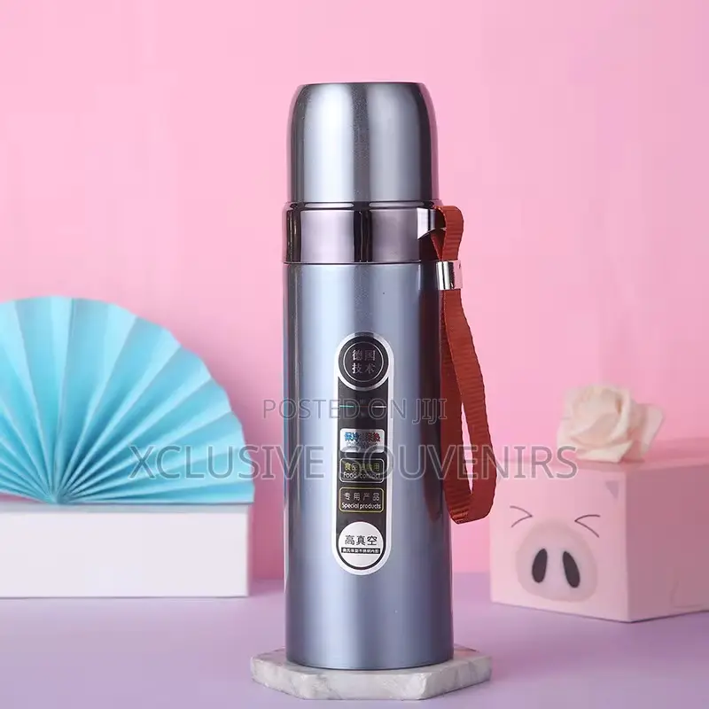 500ml Bullet Thermal Vacuum Flask Gym Cup With Strap