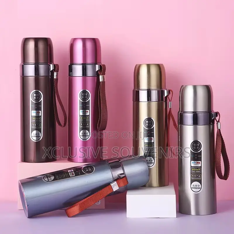 500ml Bullet Thermal Vacuum Flask Gym Cup With Strap