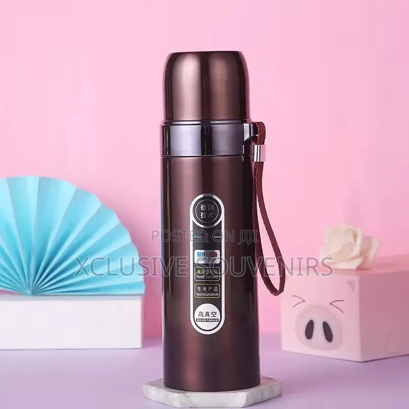 500ml Bullet Thermal Vacuum Flask Gym Cup With Strap