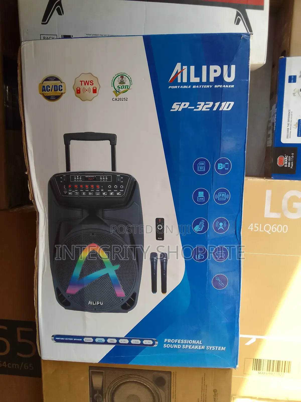 Ailipu Public Address Rechargeable Bluetooth 2 Mic SP32110