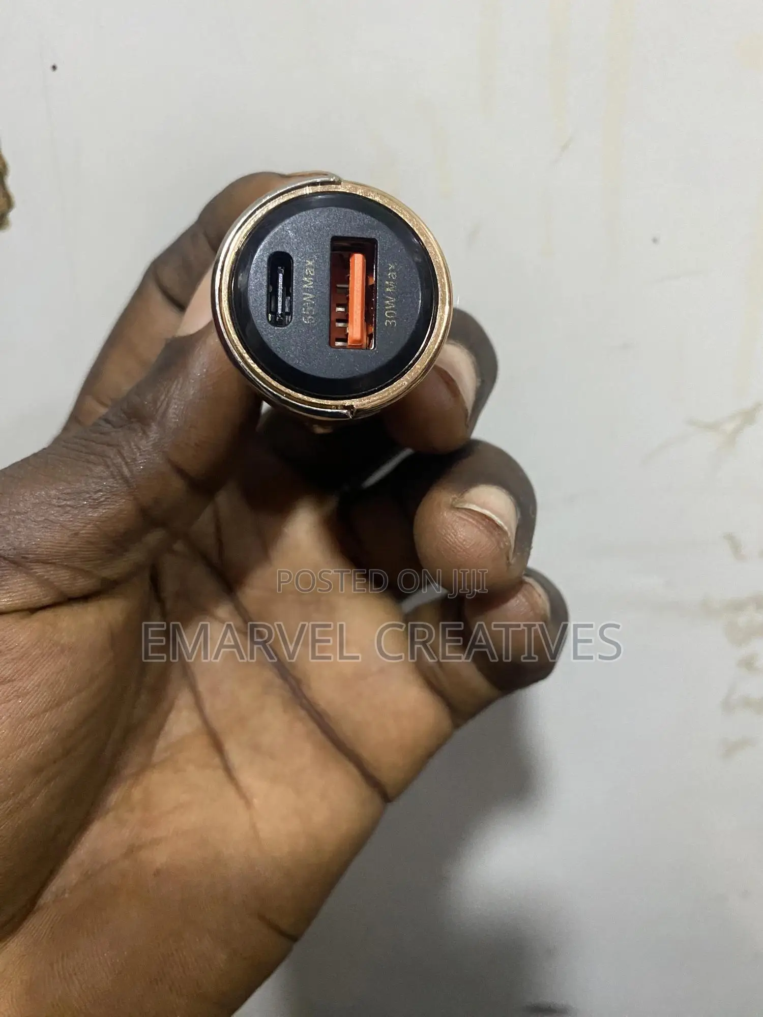 USB Car Charger Mini Fast Charging Dual Ports Phone Charger